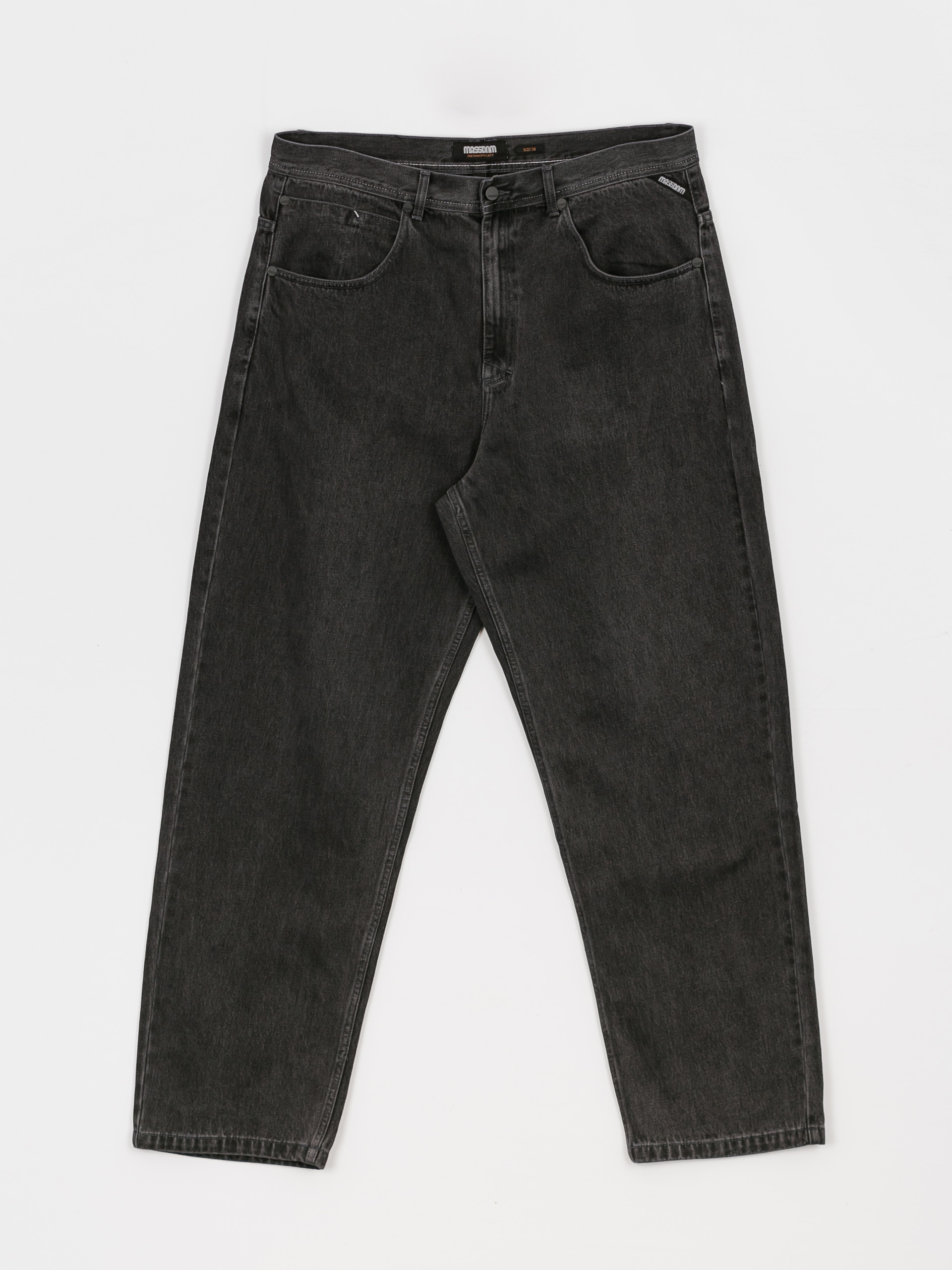 MassDnm Craft Jeans Baggy Fit Pants (black washed)