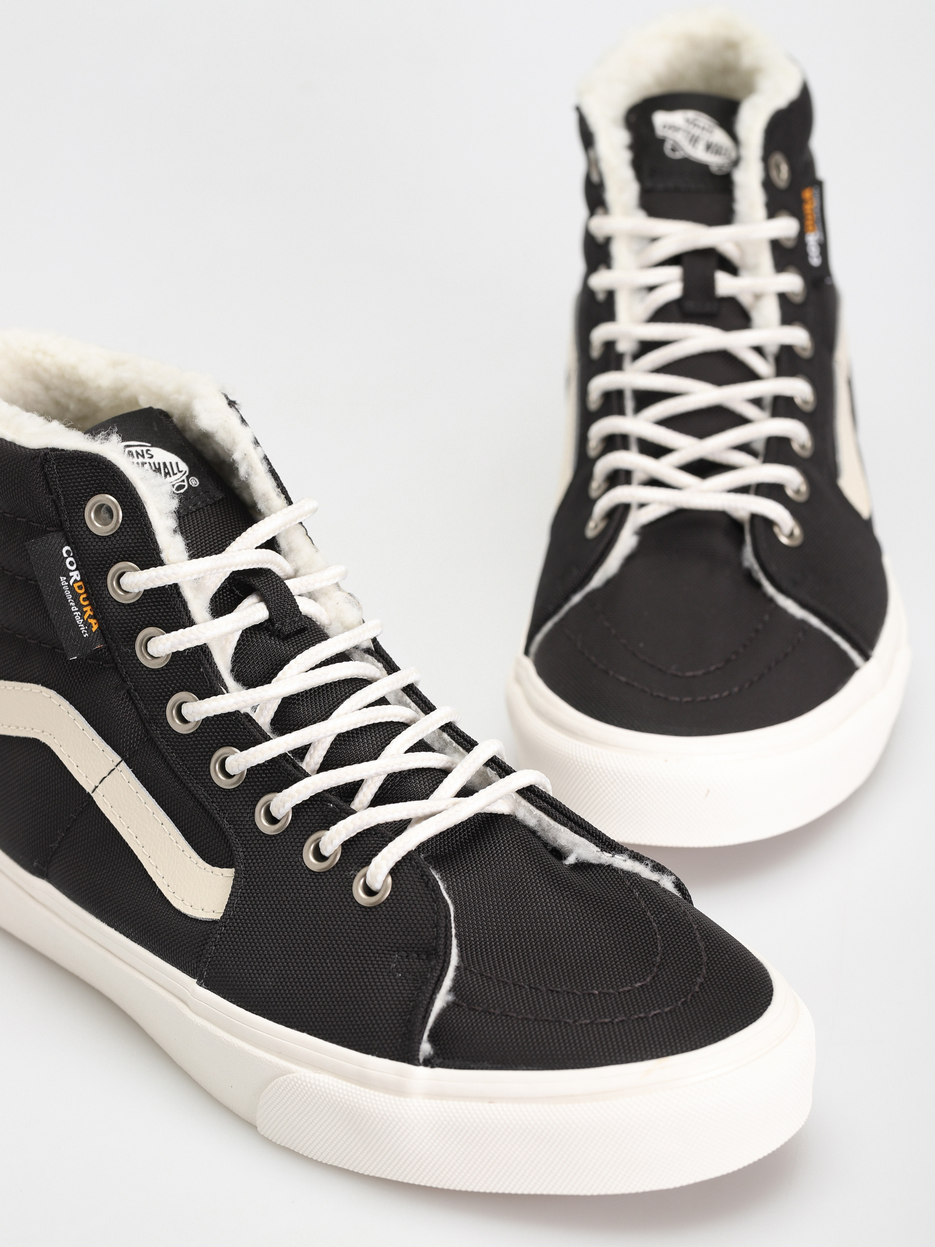 Vans Sk8 Hi Shoes (cordura sherpa black/marshmallow)