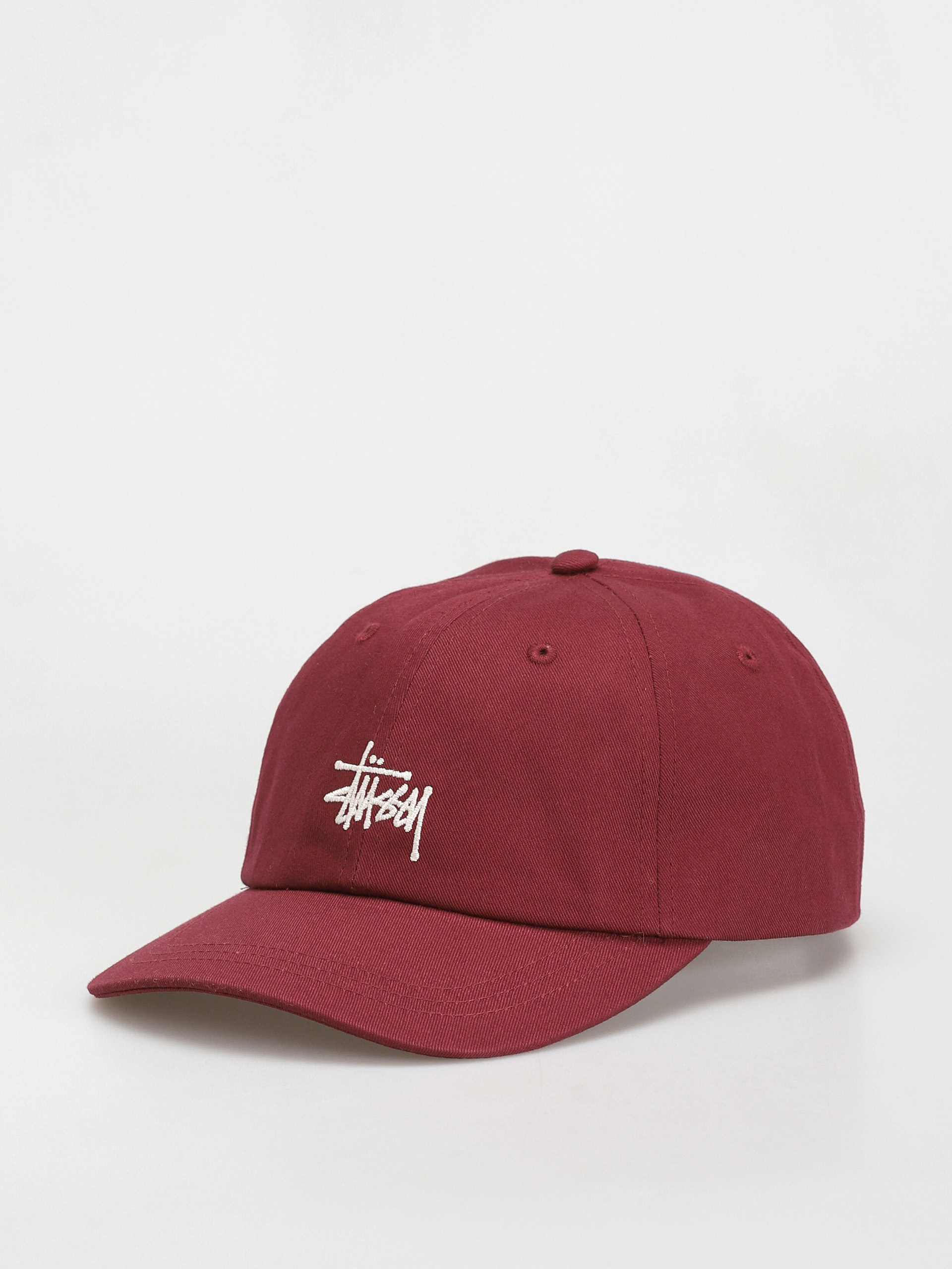 Stussy Basic Stock Low Pro Cap - Weinrot (burgundy)