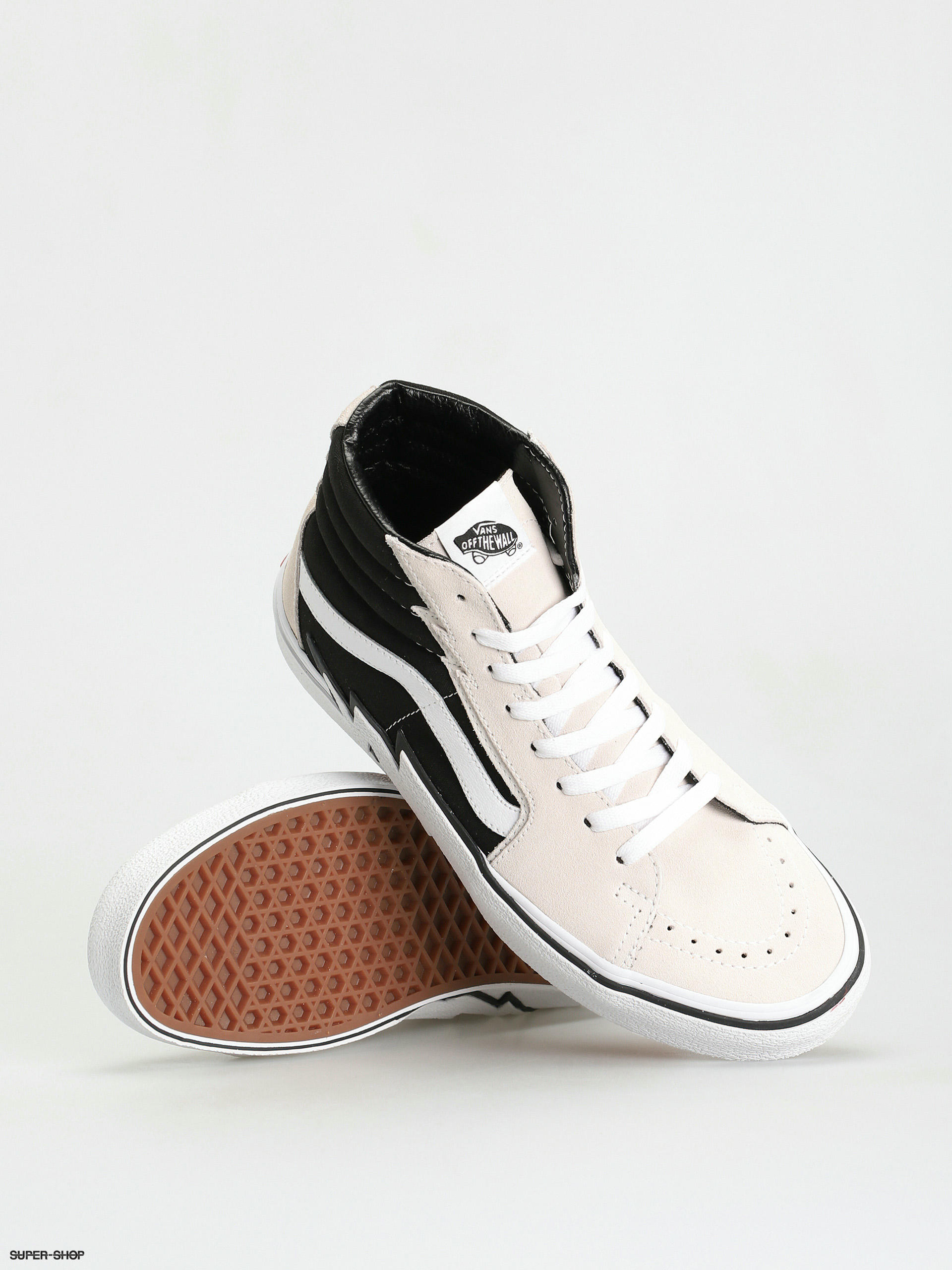 Sk8 hi vans all on sale white