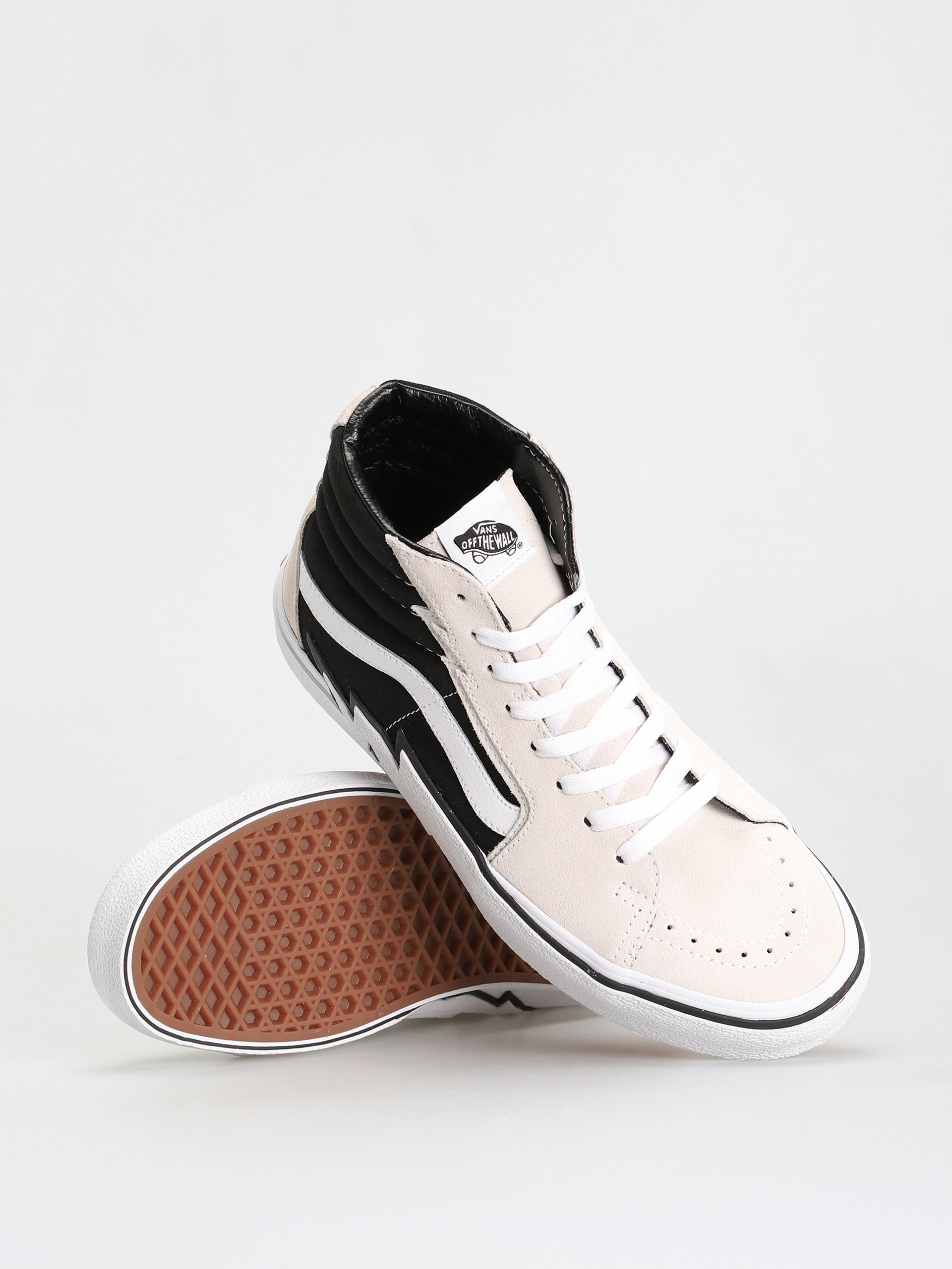 Vans Sk8 Hi Bolt Shoes (antique white/black)