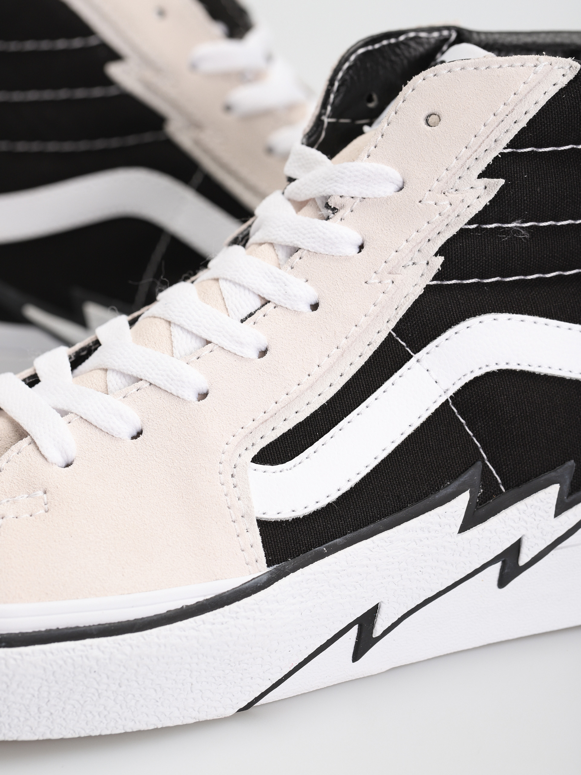 Vans Sk8 Hi Bolt Shoes (antique white/black)
