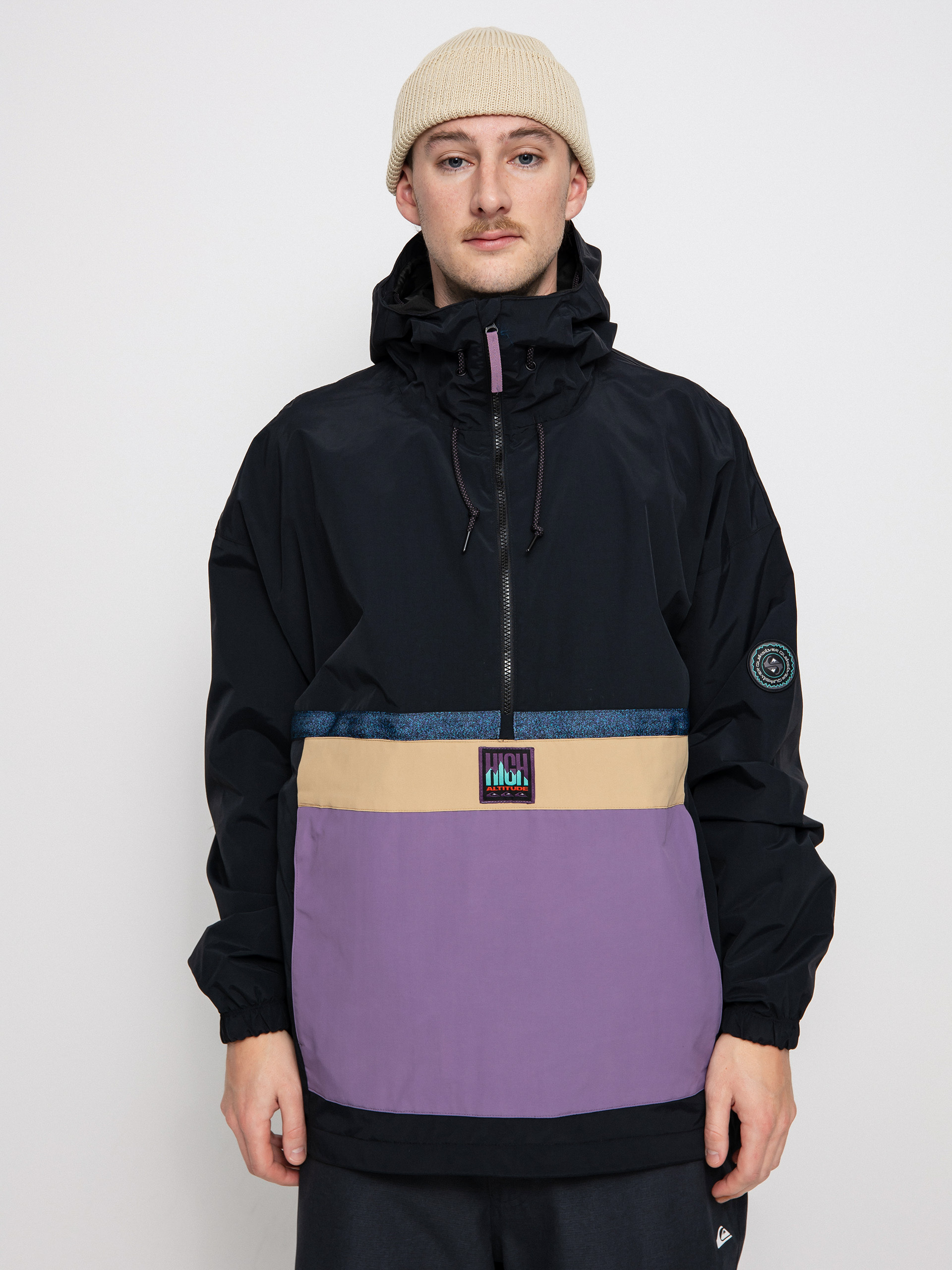 Quiksilver Steeze Snowboard jacket - black, violet (true black)