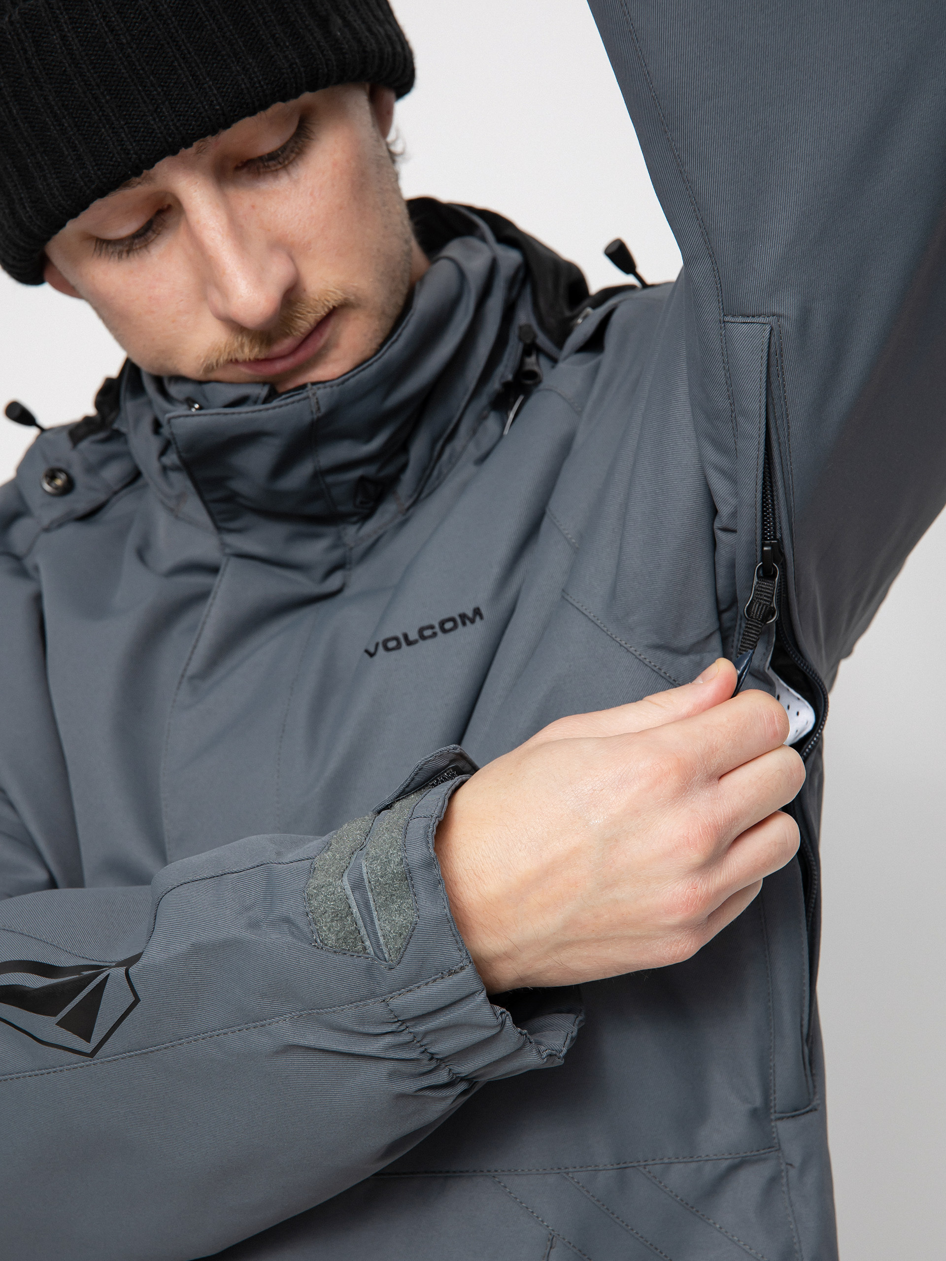 Mens Volcom Iconic Stone Ins Snowboard jacket (dark grey)