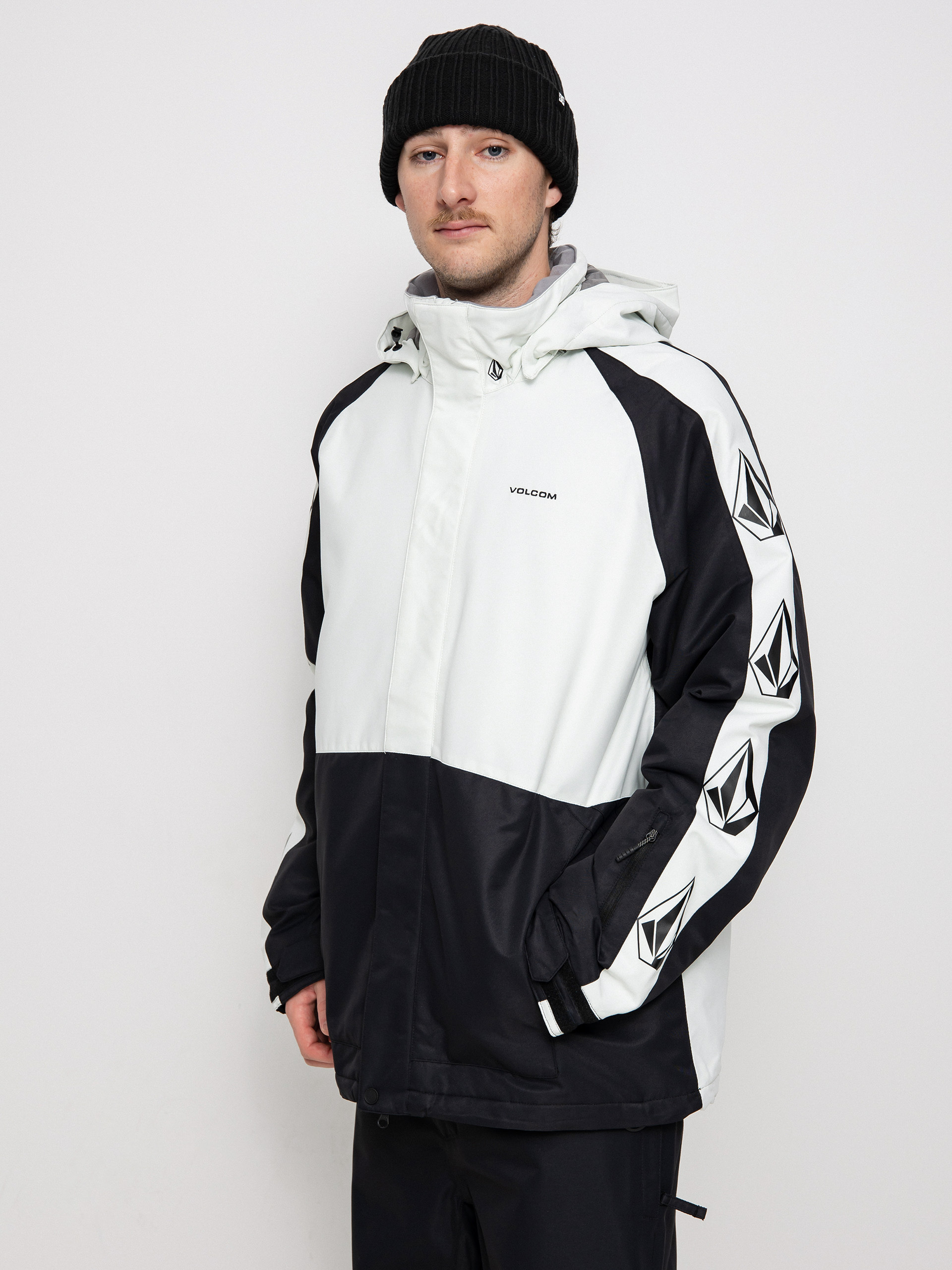 Volcom Iconic Stone Ins Snowboard jacket - white, black (ice green)