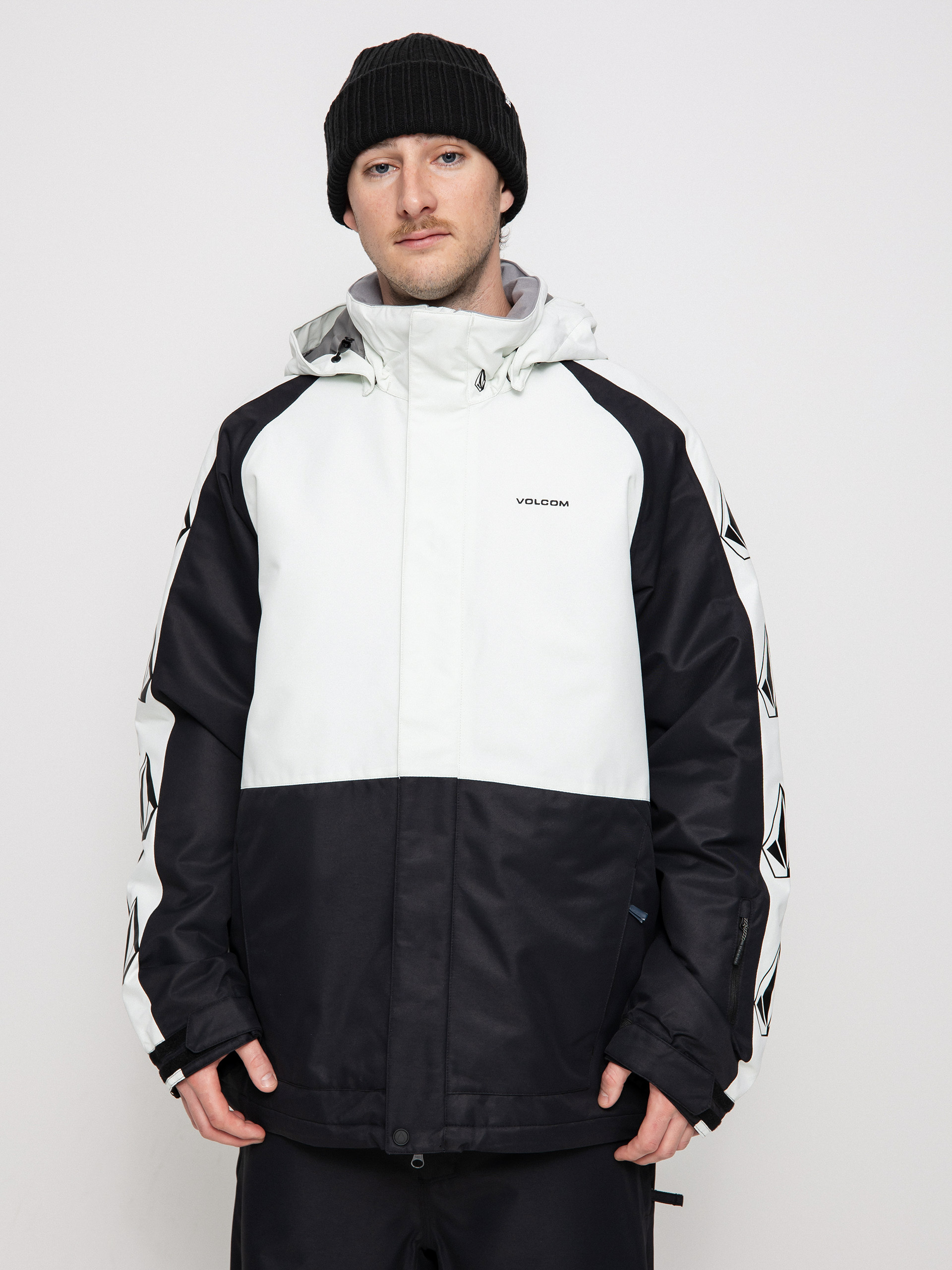 Volcom Iconic Stone Ins Snowboard jacket - white, black (ice green)