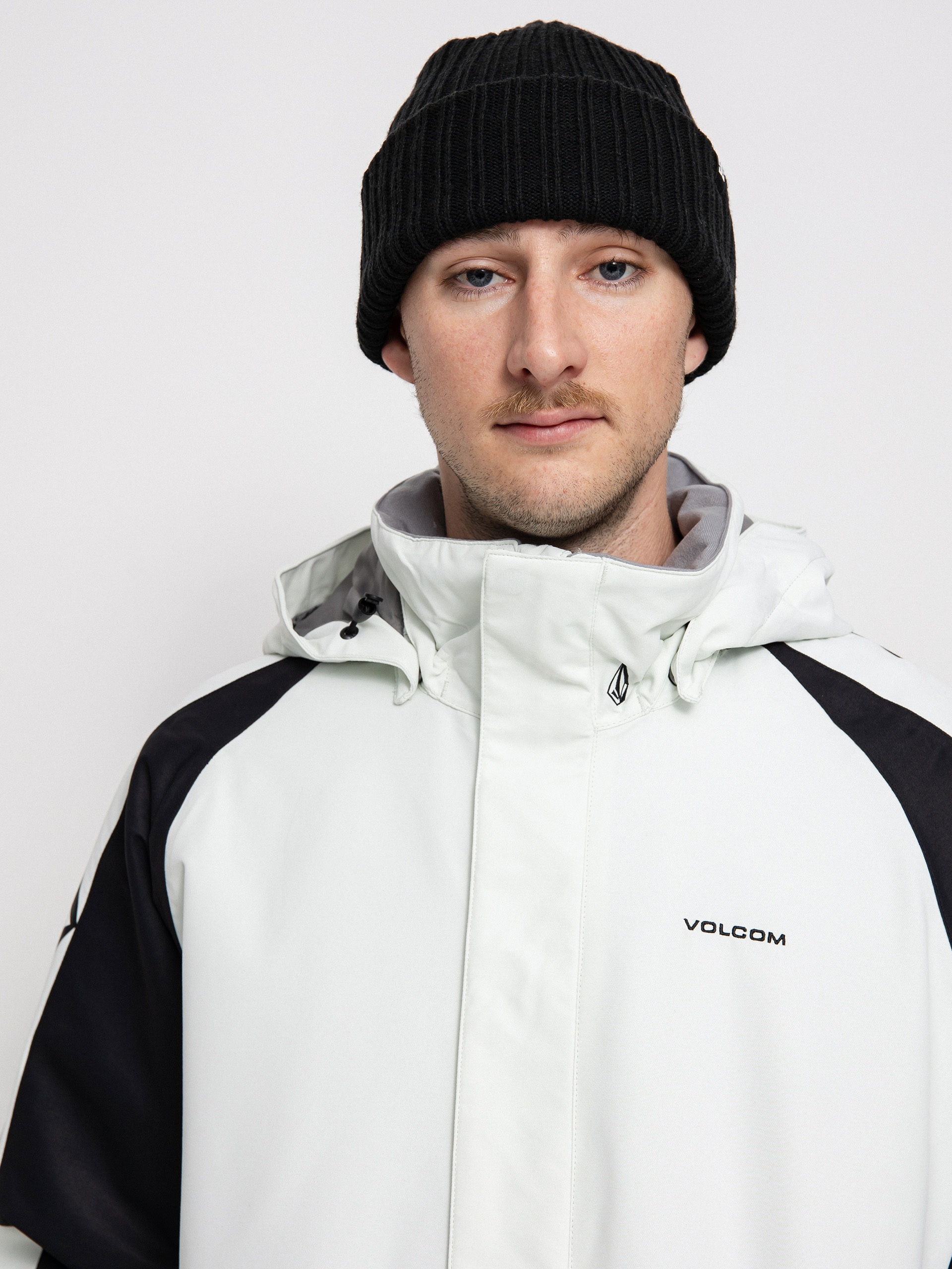 Iconic Stone Ins Snowboard jacket white, black (ice green)