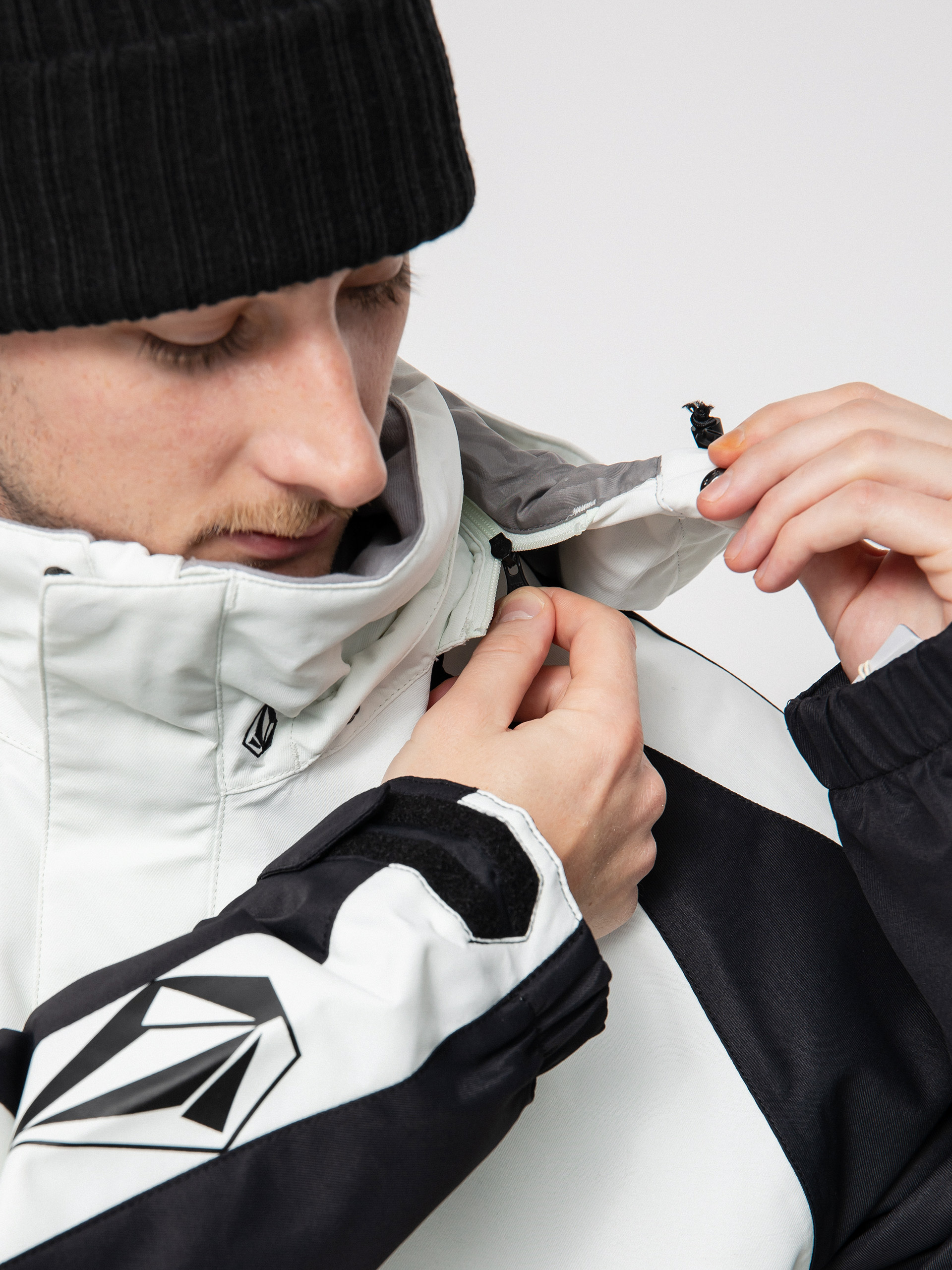 Volcom Iconic Stone Ins Snowboard jacket - white, black (ice green)