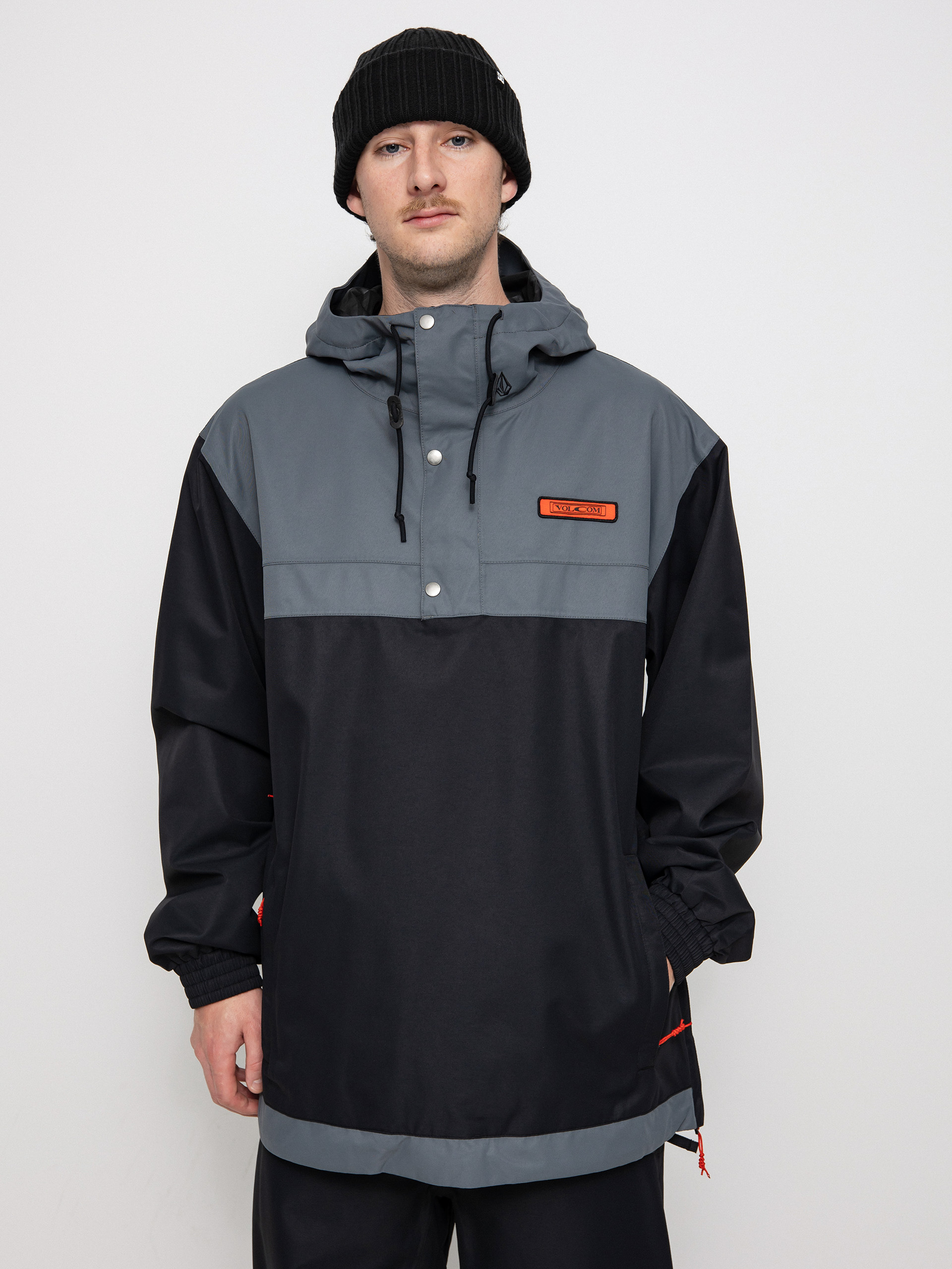 Mens Volcom Longo Pullover Snowboard jacket (black)