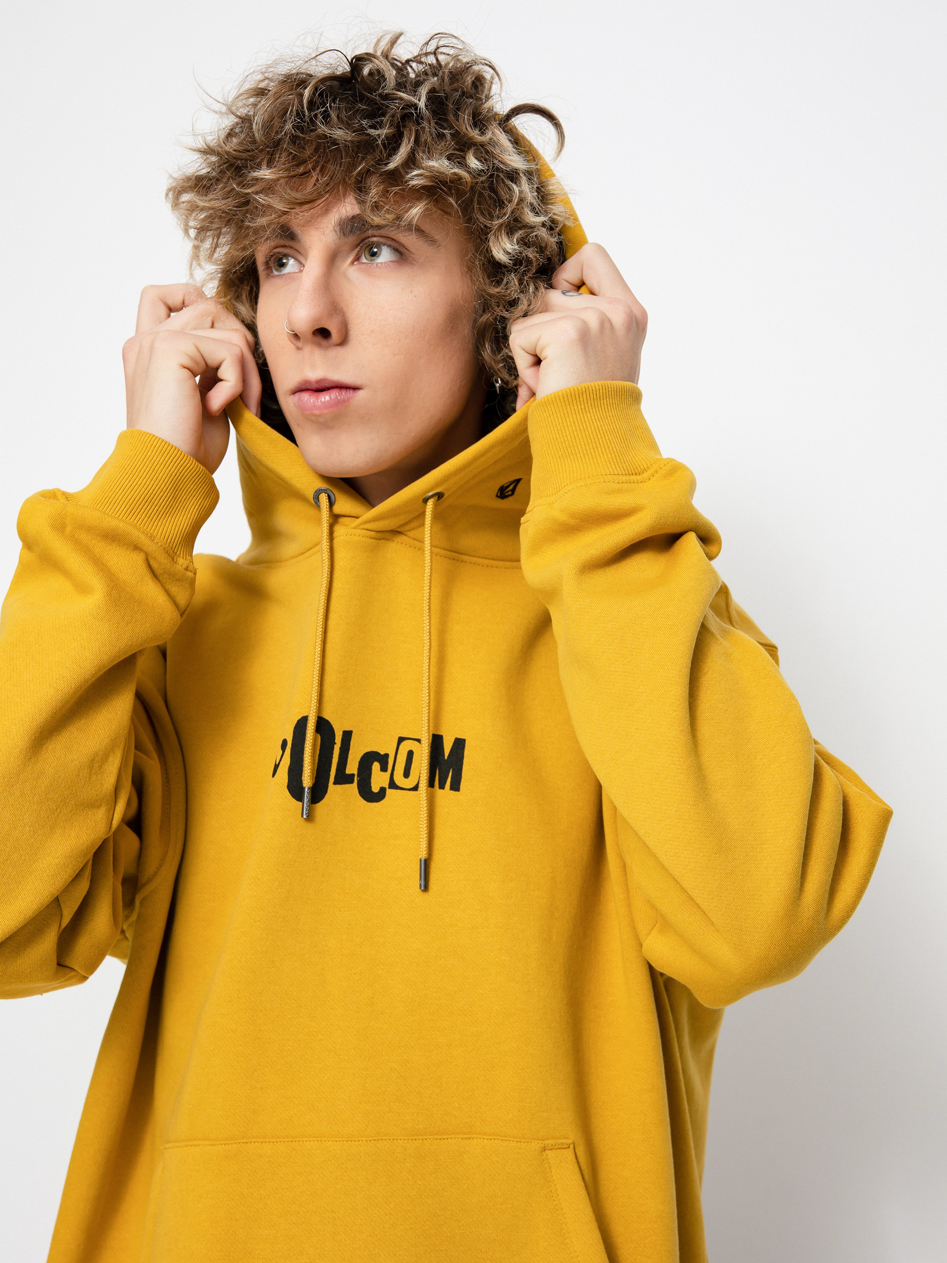 Volcom Strikehood HD Hoodie - yellow (honey gold)