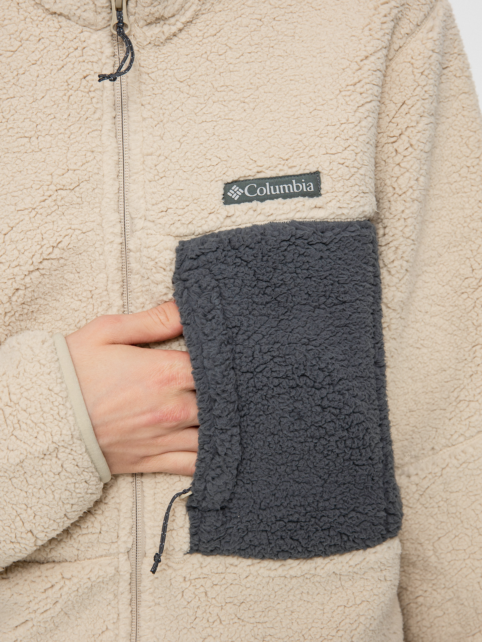 Mens Columbia Mountainside Heavyweight Fleece  (ancient fossil)