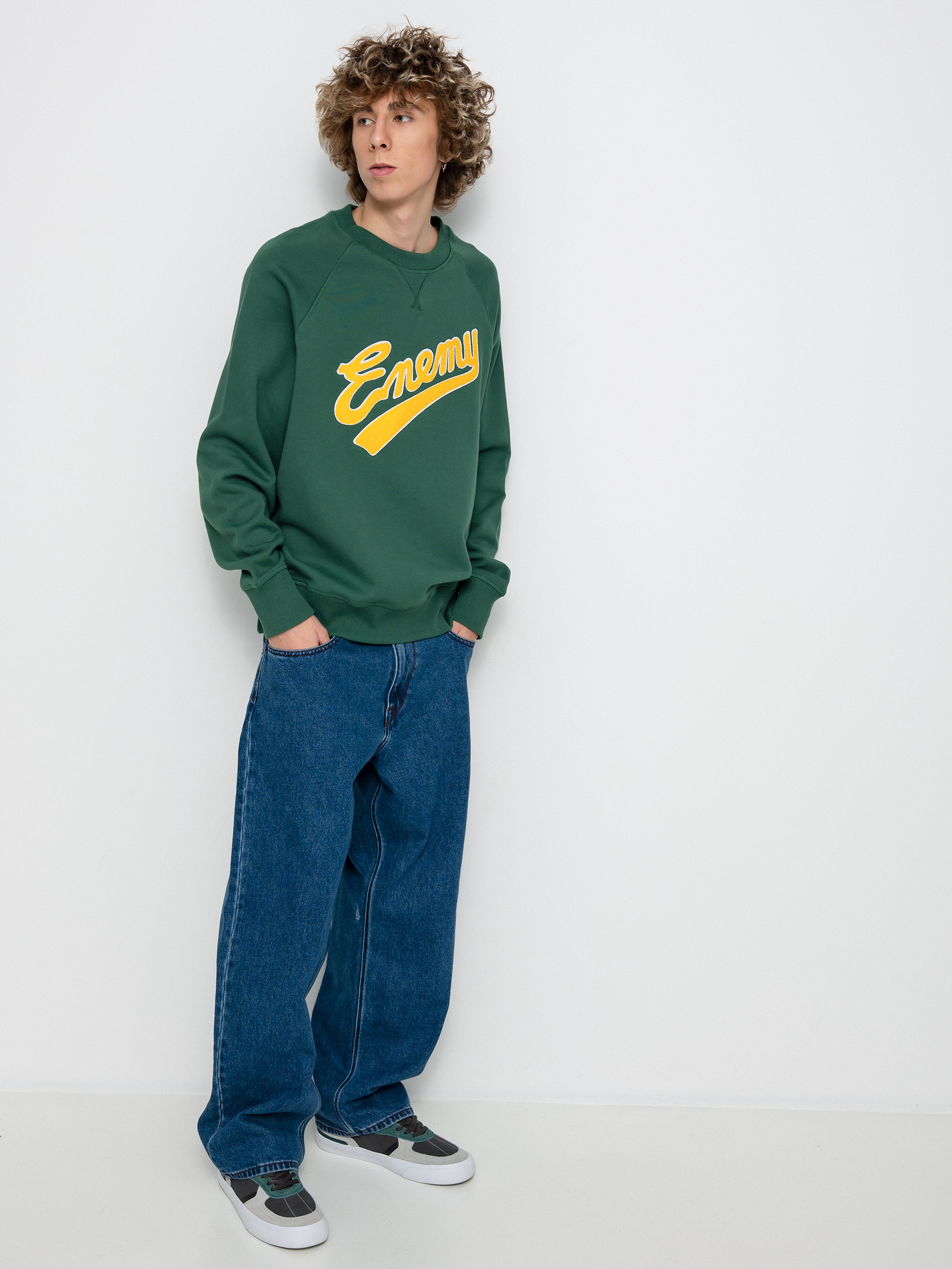 Element Pexe Crest Crew Sweatshirt (sequoia green)