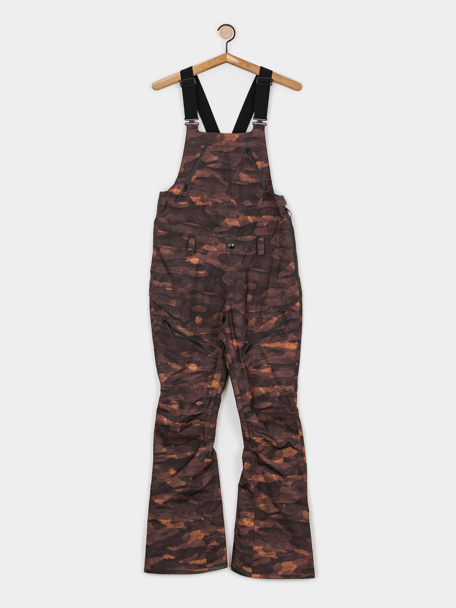 Womens Volcom Elm Stretch Gore Bib Overall Snowboard pants (dusk camo)