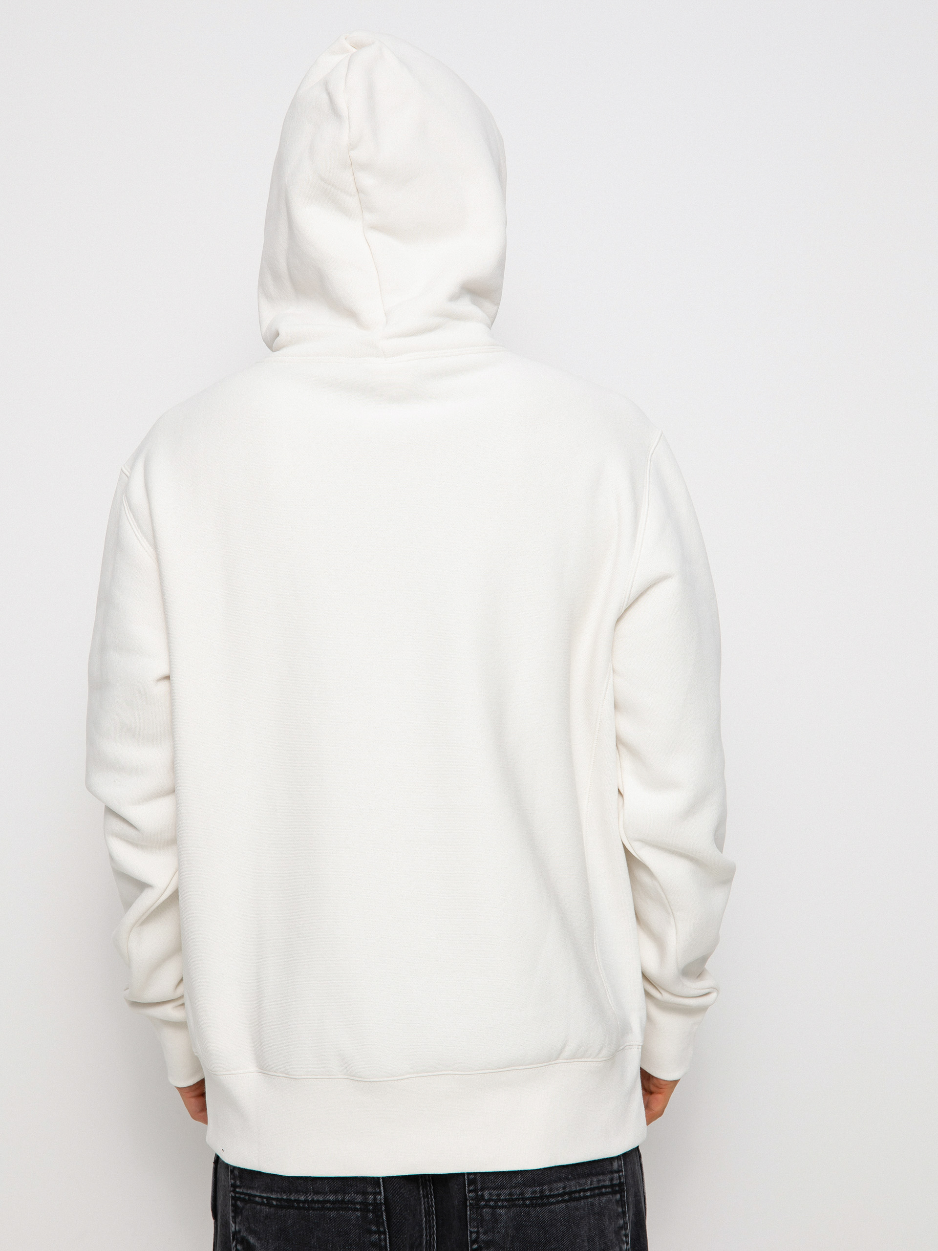 Plain white champion sales hoodie