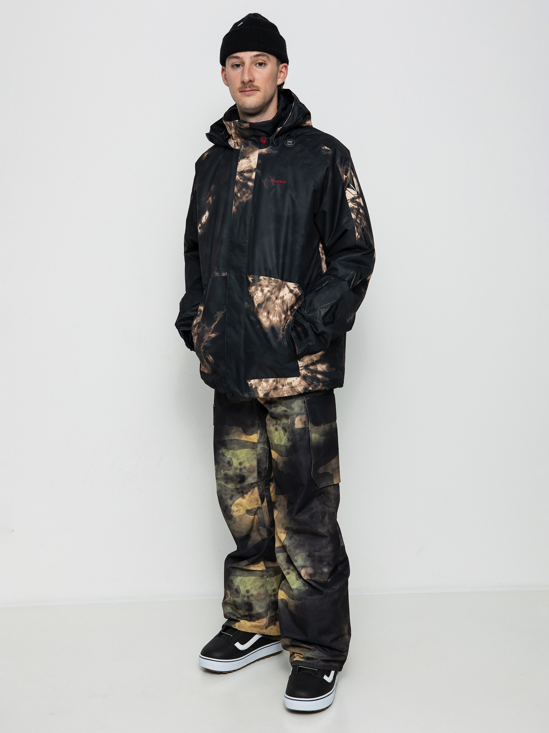 Volcom Iconic Stone Ins Snowboard jacket - multicolor (bleach black)