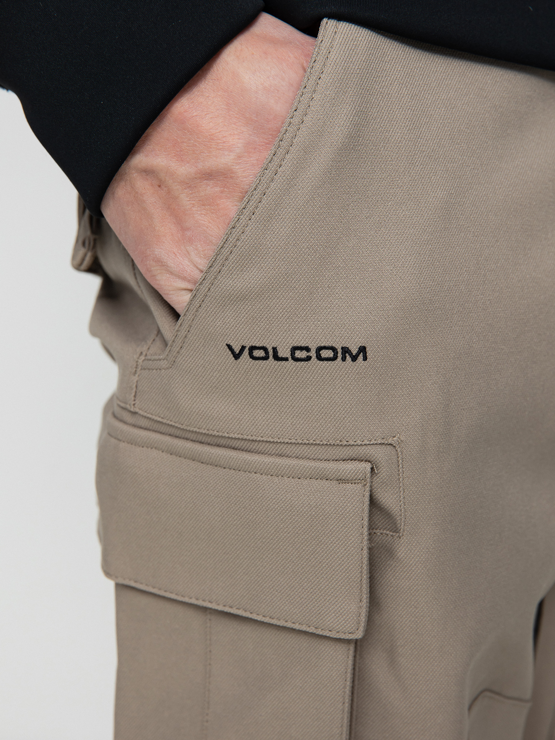 Mens Volcom New Articulated Snowboard pants (dark khaki)
