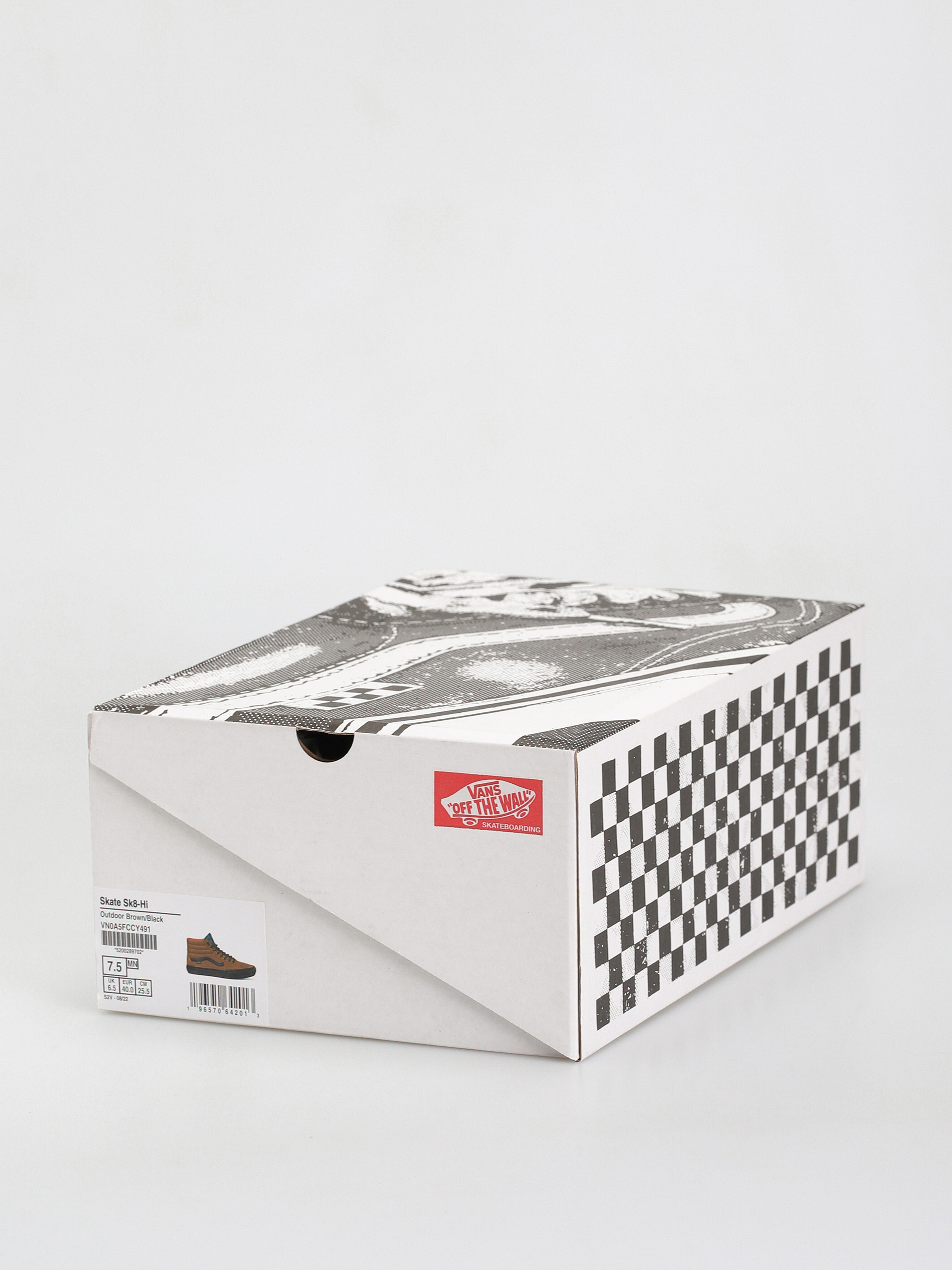 Vans Skate Sk8 Hi Shoes (outdoor brown/black)