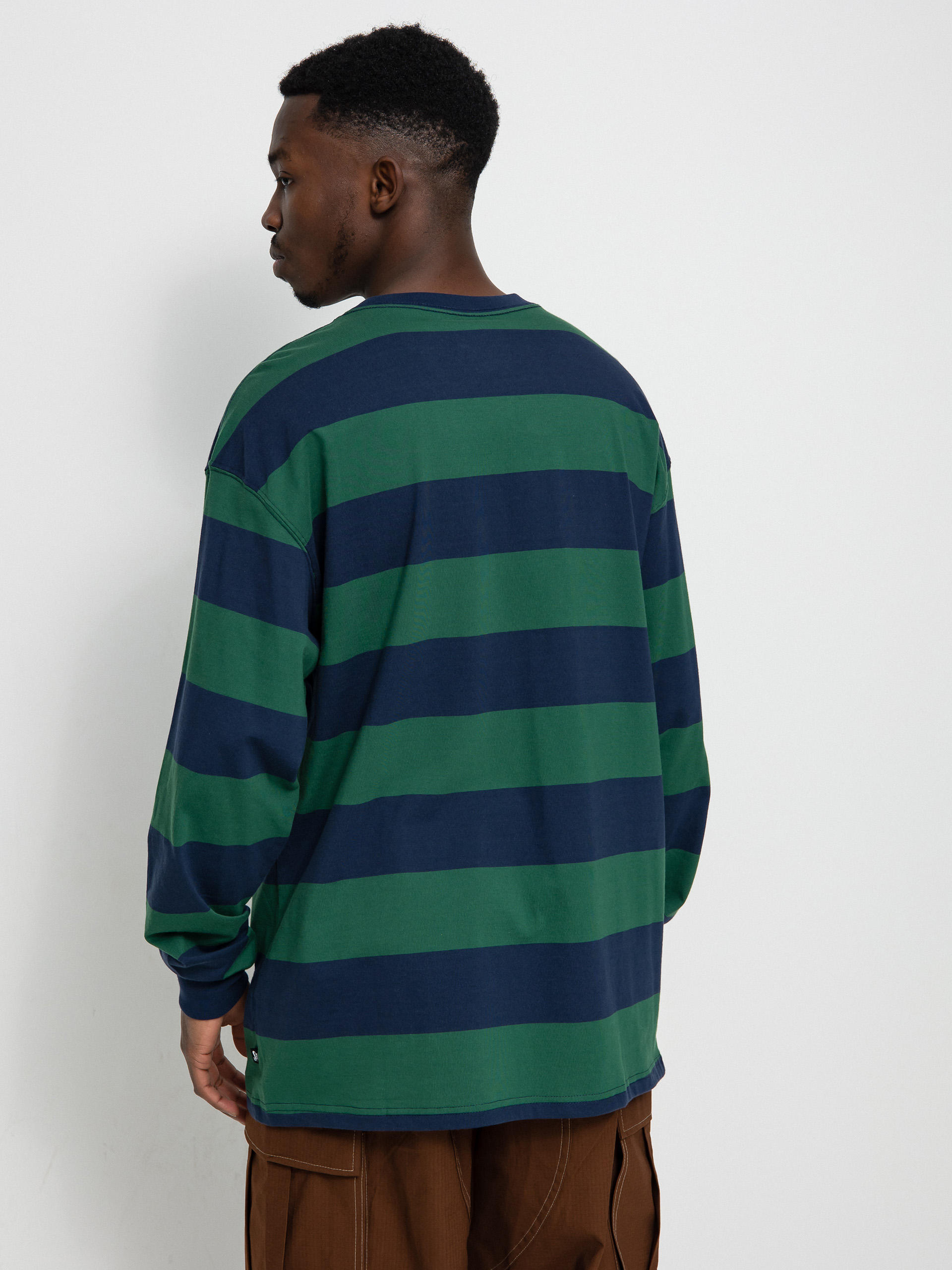 Nike SB Stripe Longsleeve - navy blue (midnight navy/gorge
