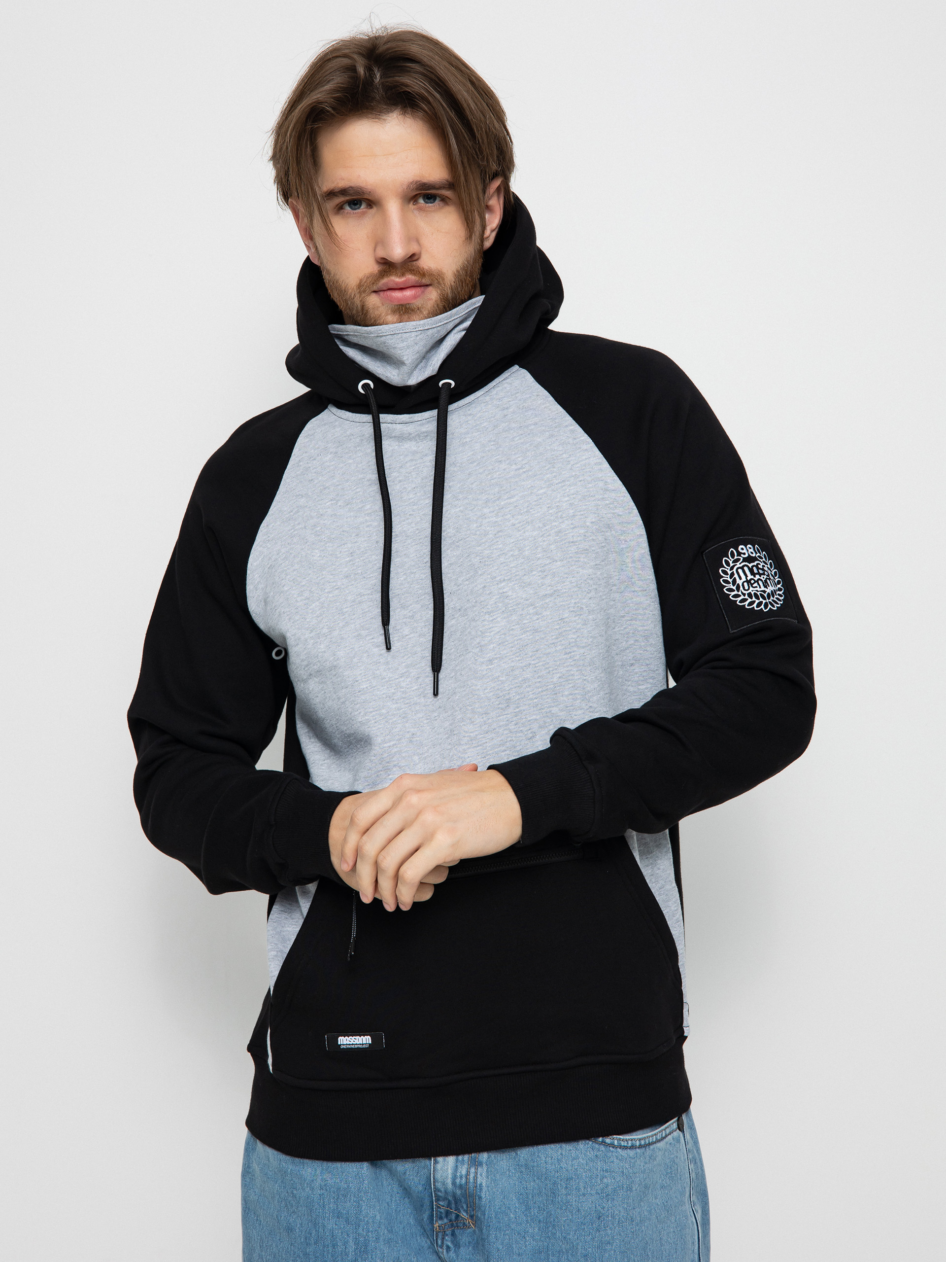 MassDnm Berg HD Hoodie (black/heather gray)