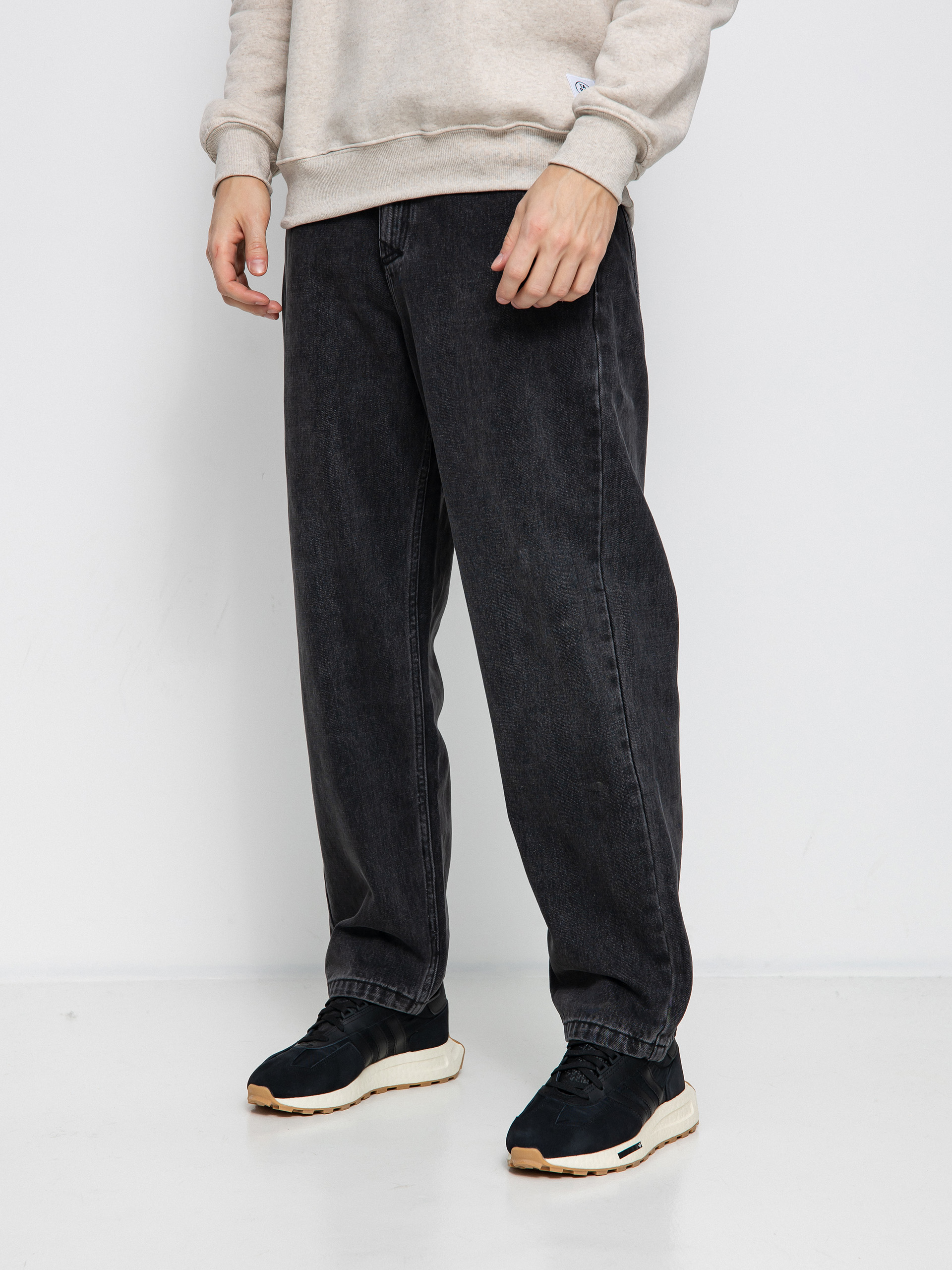 MassDnm Bulb Jeans Baggy Fit Pants (black washed)