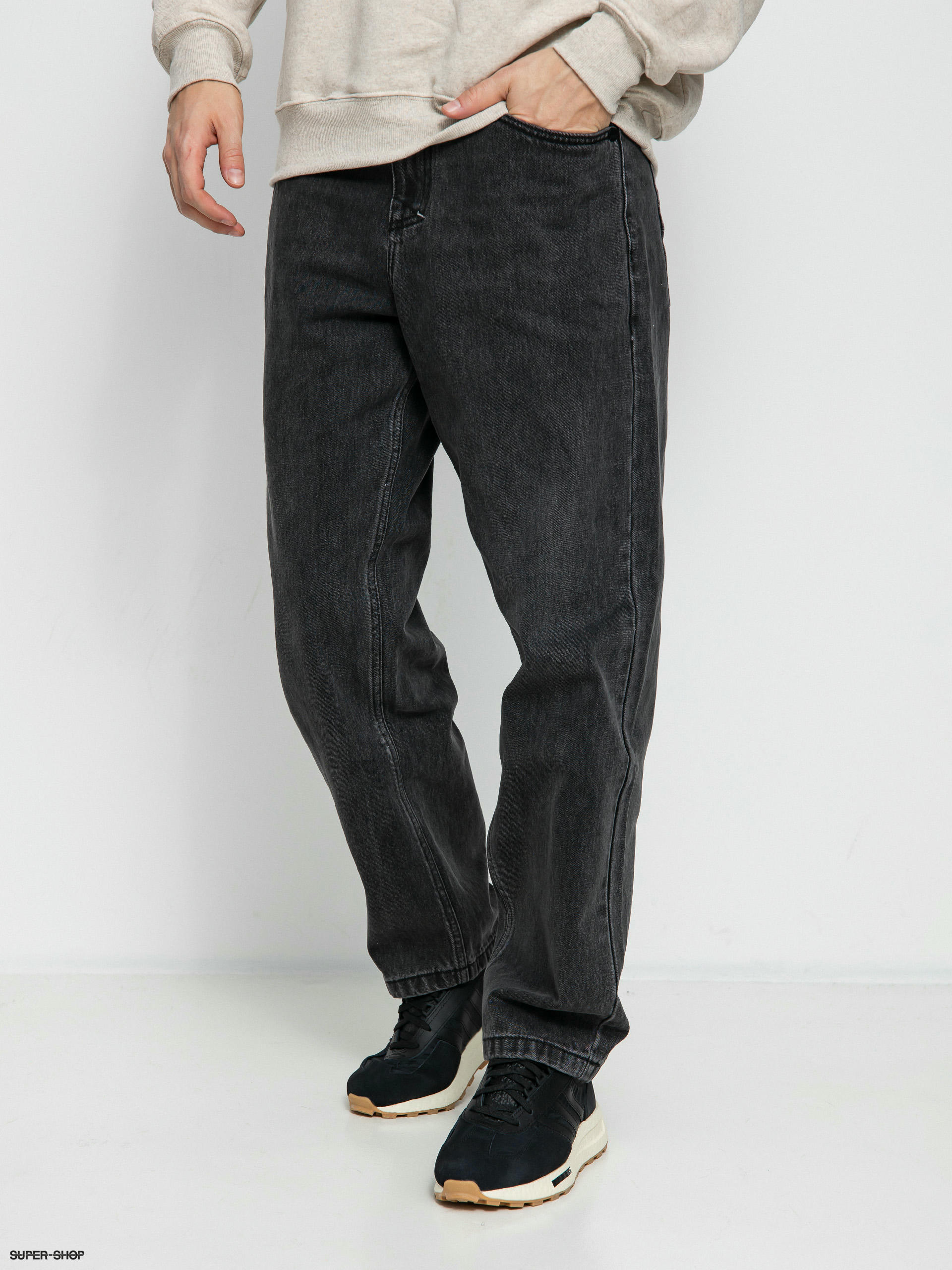 MassDnm Slang Jeans Baggy Fit Pants (black washed)