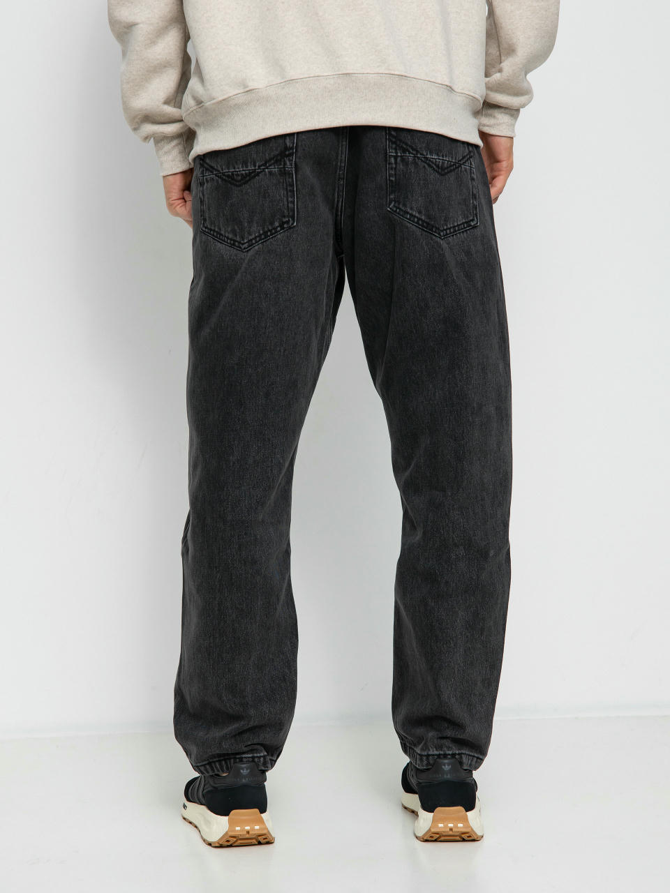 MassDnm Slang Jeans Baggy Fit Pants (black washed)