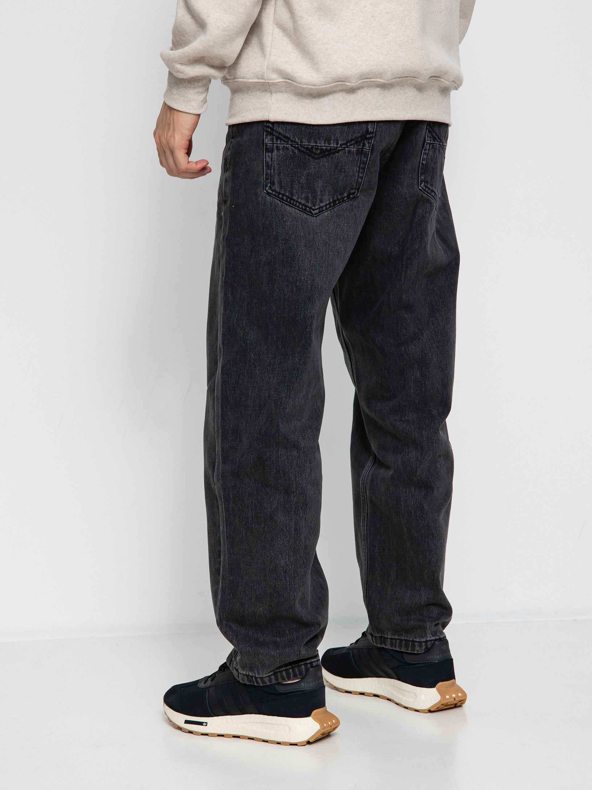 MassDnm Slang Jeans Baggy Fit Pants (black washed)