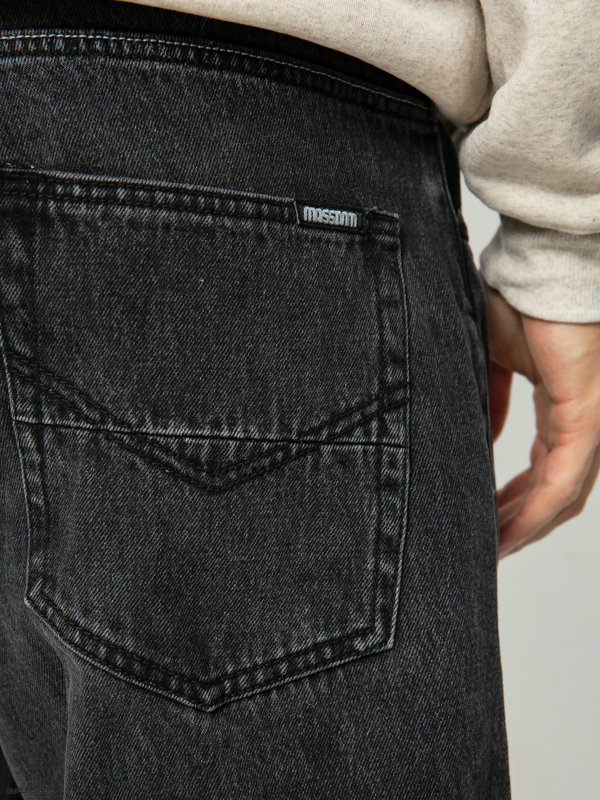 MassDnm Slang Jeans Baggy Fit Pants (black washed)