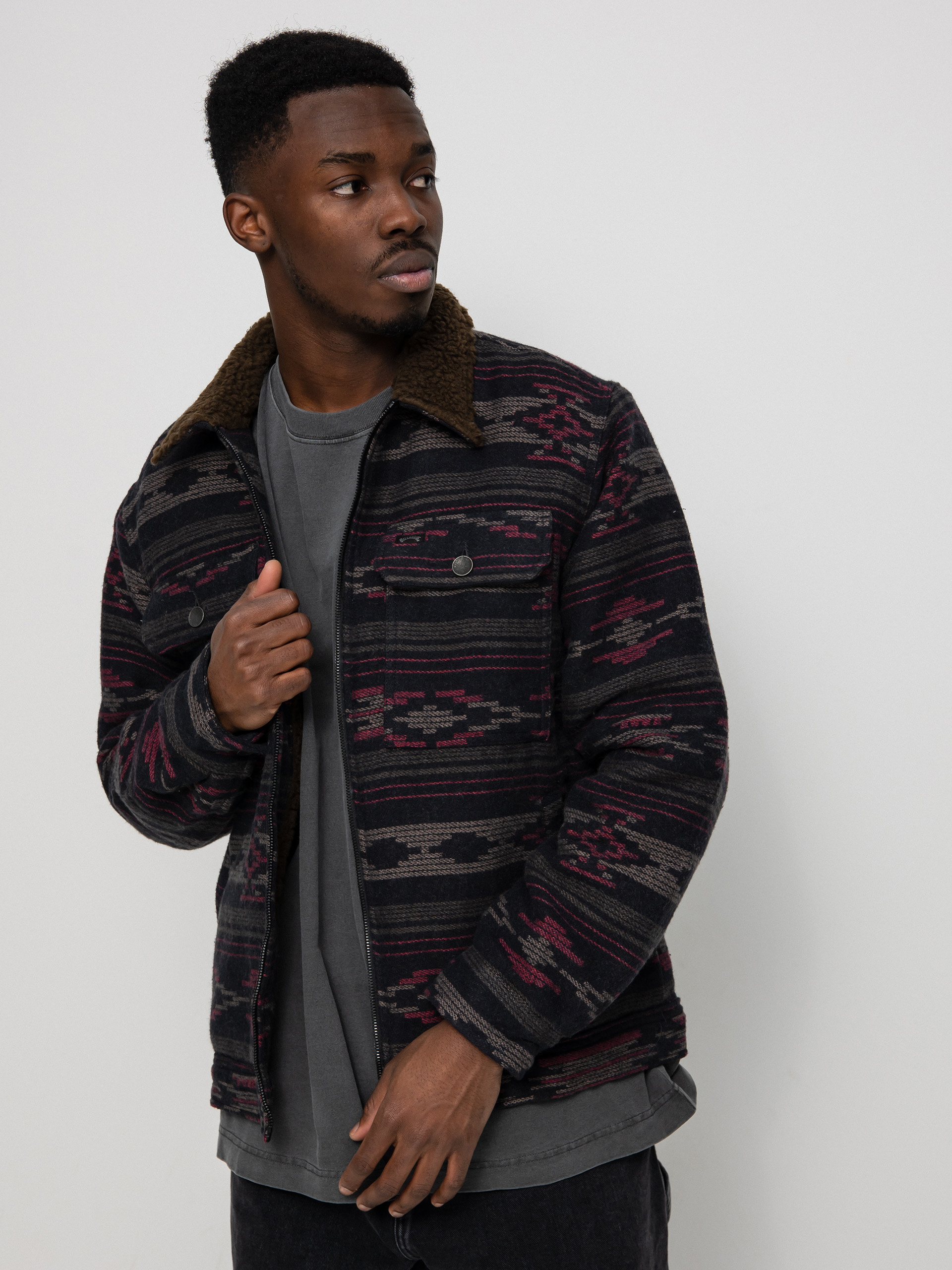 Billabong Barlow Sherpa Cord Jacket (navy)