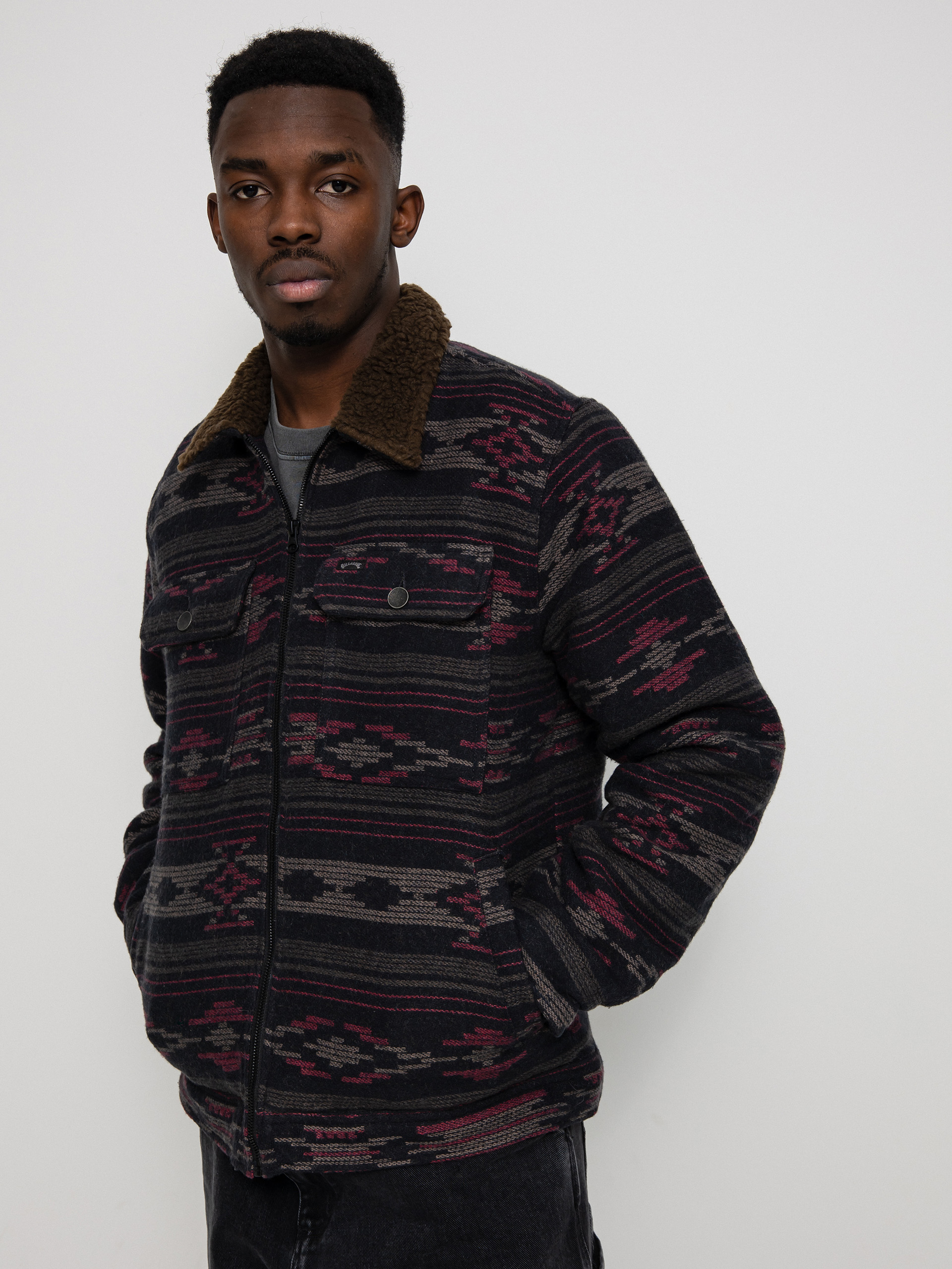 Billabong Barlow Sherpa Cord Jacket (navy)