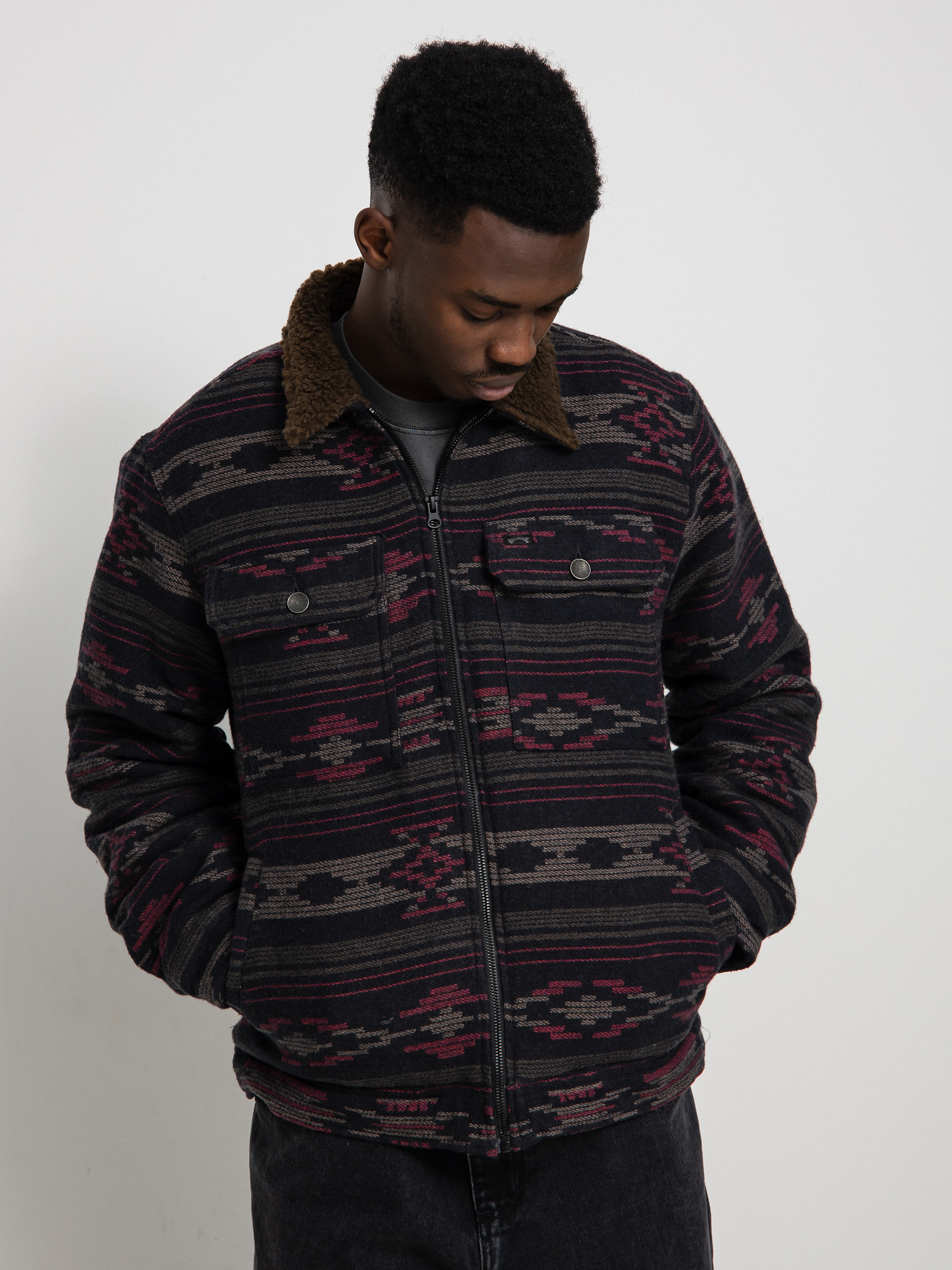 Billabong Barlow Sherpa Cord Jacket (navy)