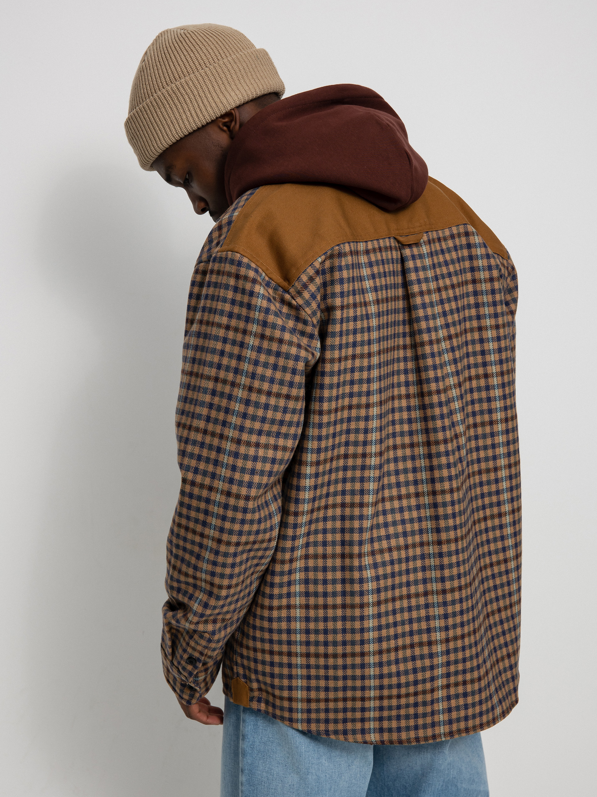Carhartt WIP Asher Shirt (asher check/jasper/hamilton brown)
