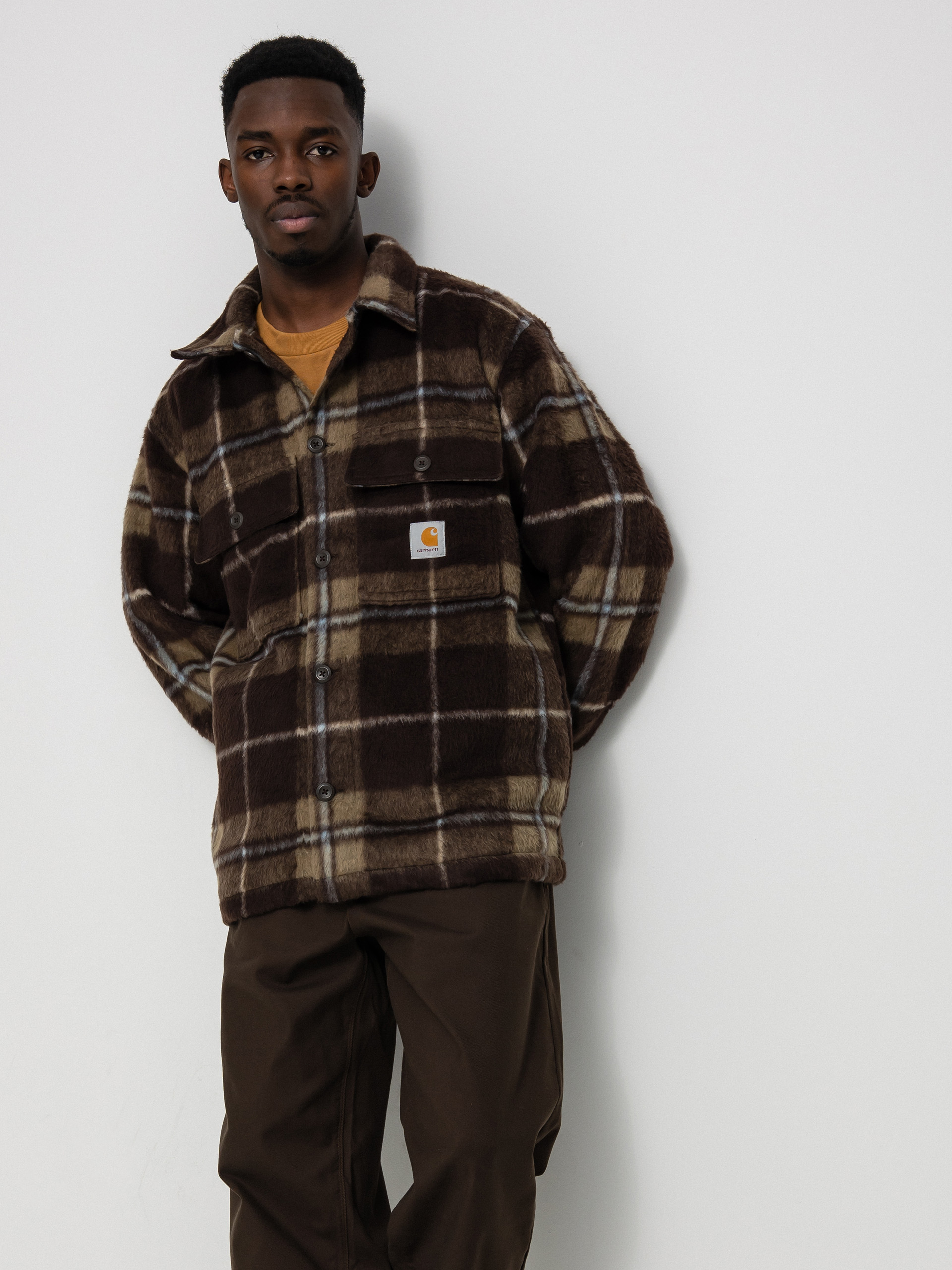 Carhartt WIP Manning Jacket (manning check/dark umber/leather)