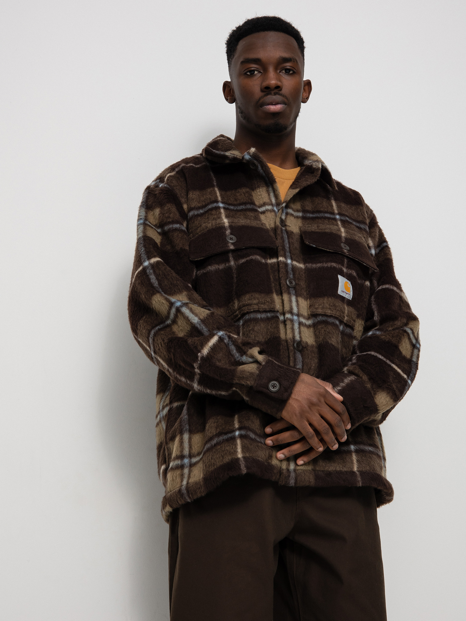 Carhartt WIP Manning Jacket (manning check/dark umber/leather)