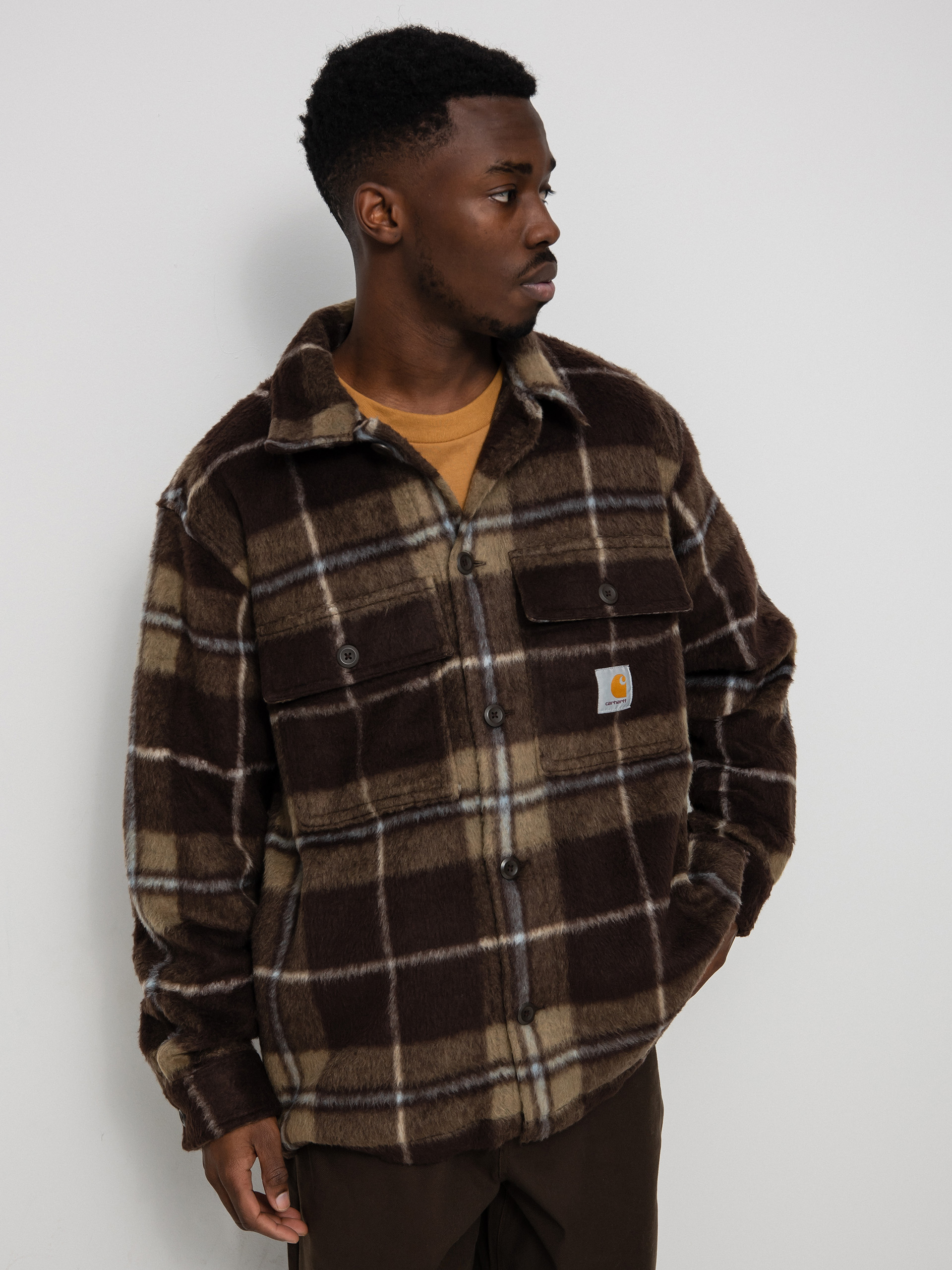 Carhartt WIP Manning Jacket (manning check/dark umber/leather)