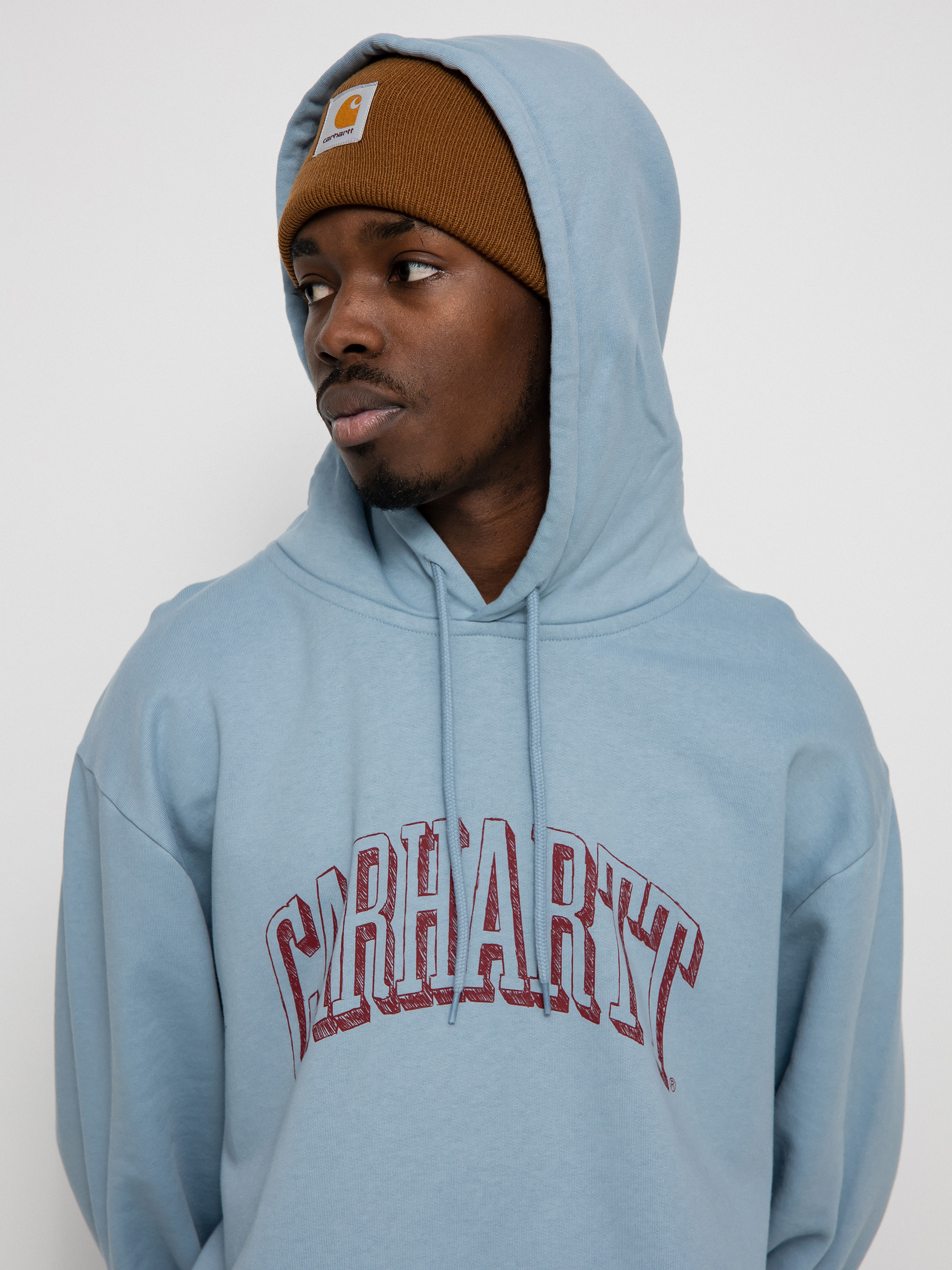 Carhartt WIP Scrawl HD Hoodie - blue (misty sky/corvina)
