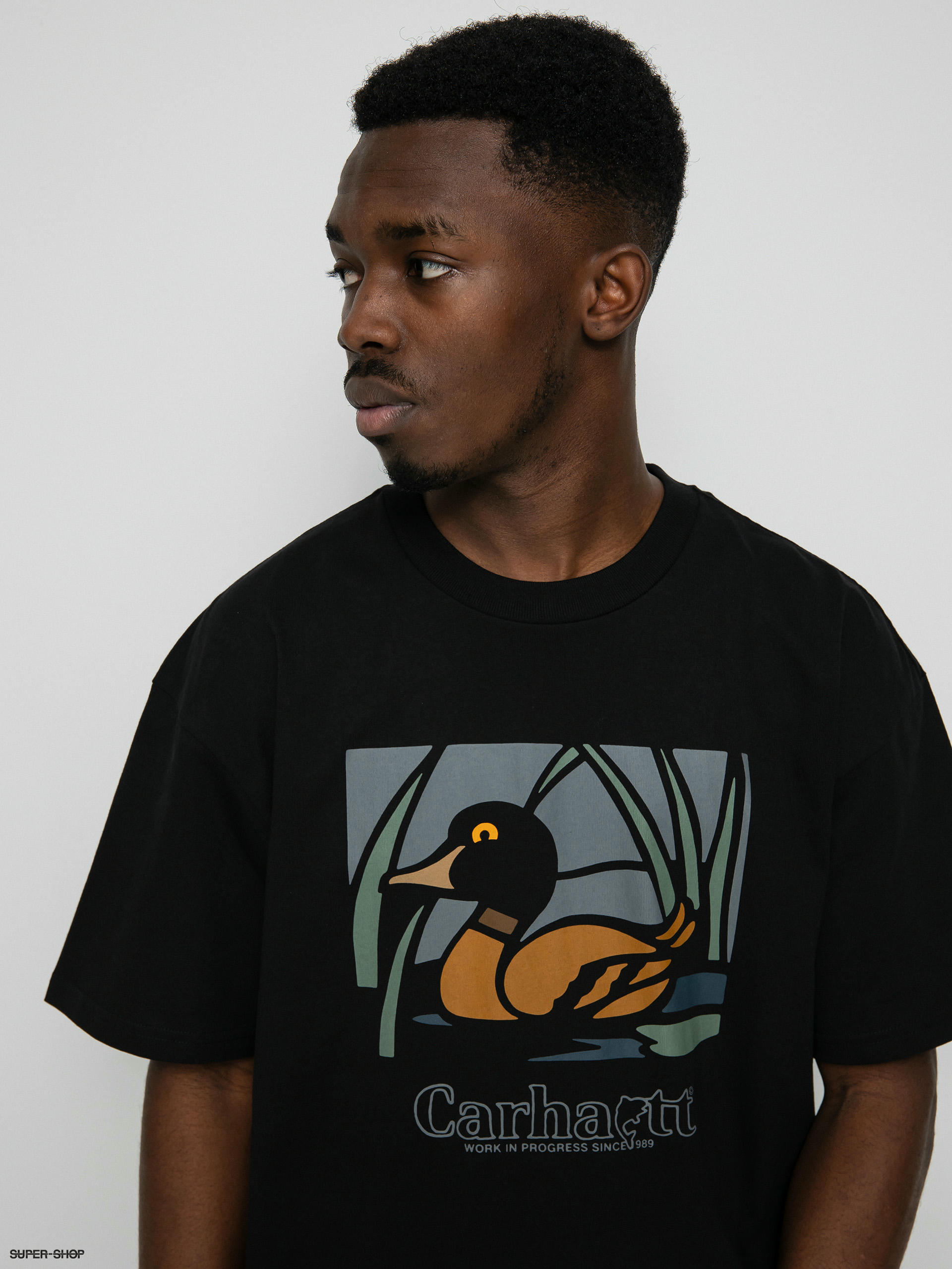 Carhartt WIP Babybrush Duck T-Shirt  Black – Page Babybrush Duck T-Shirt –  Carhartt WIP USA