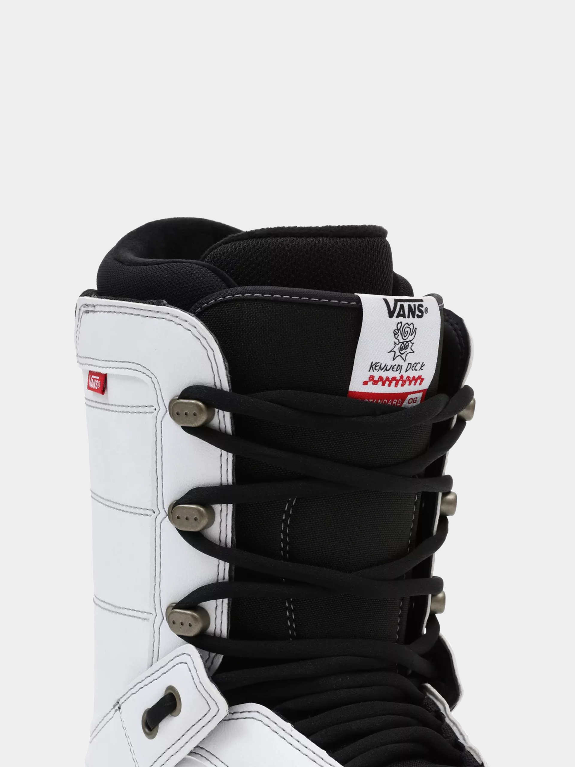 Mens Vans Hi Standard Og Snowboard boots (kennedi deck white/black)