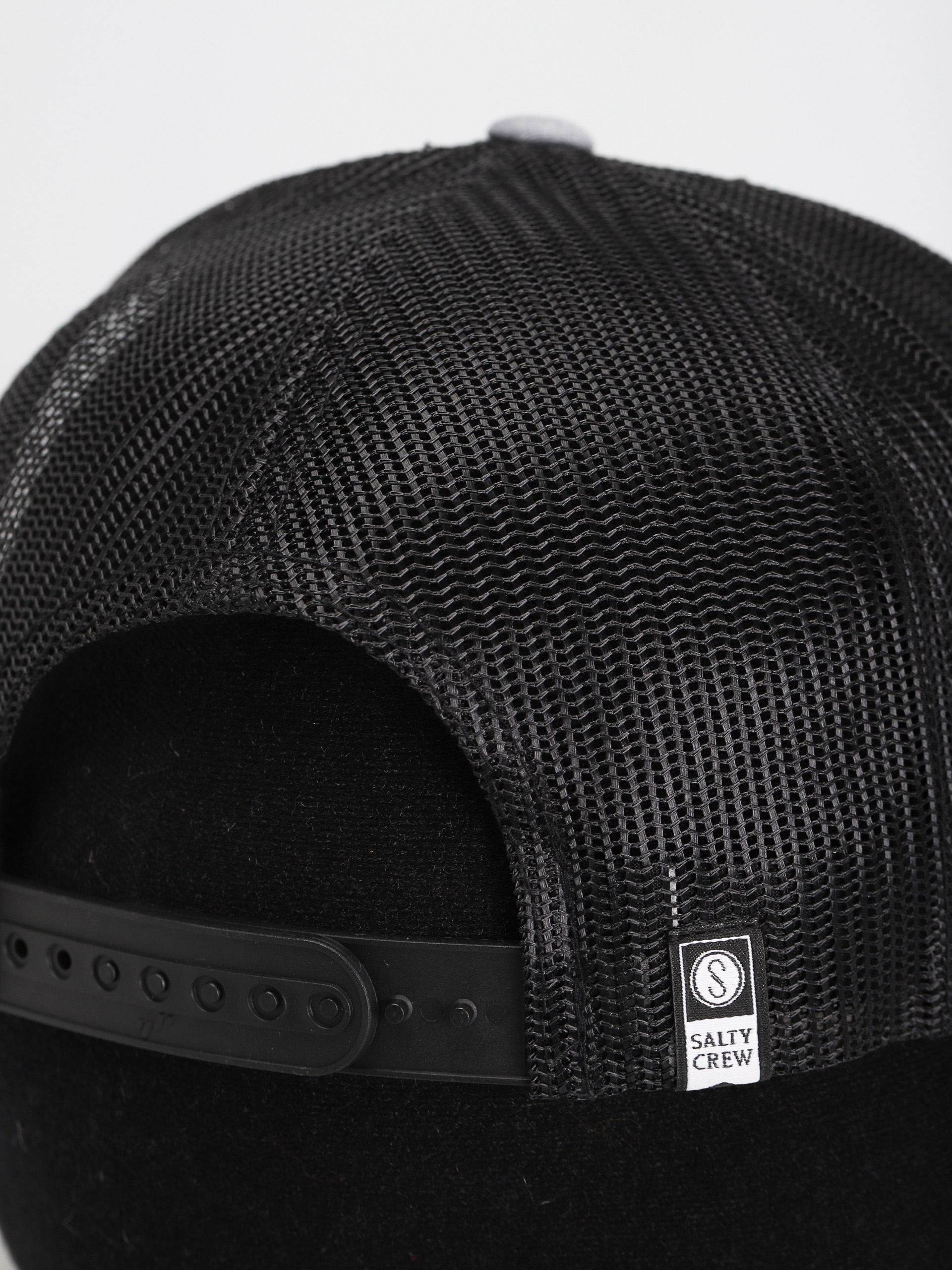 Salty Crew Fishmonger Retro Trucker Cap (heather grey/black)