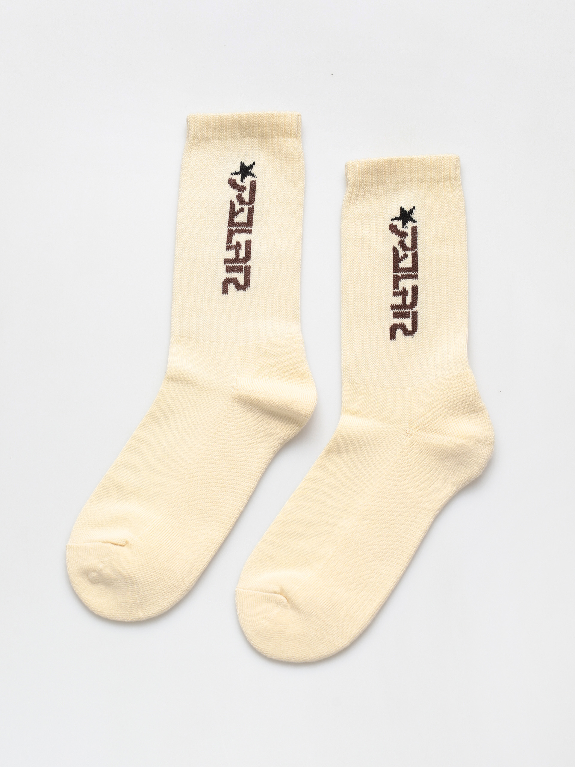 Polar Skate Star Socks (cloud white/brown)