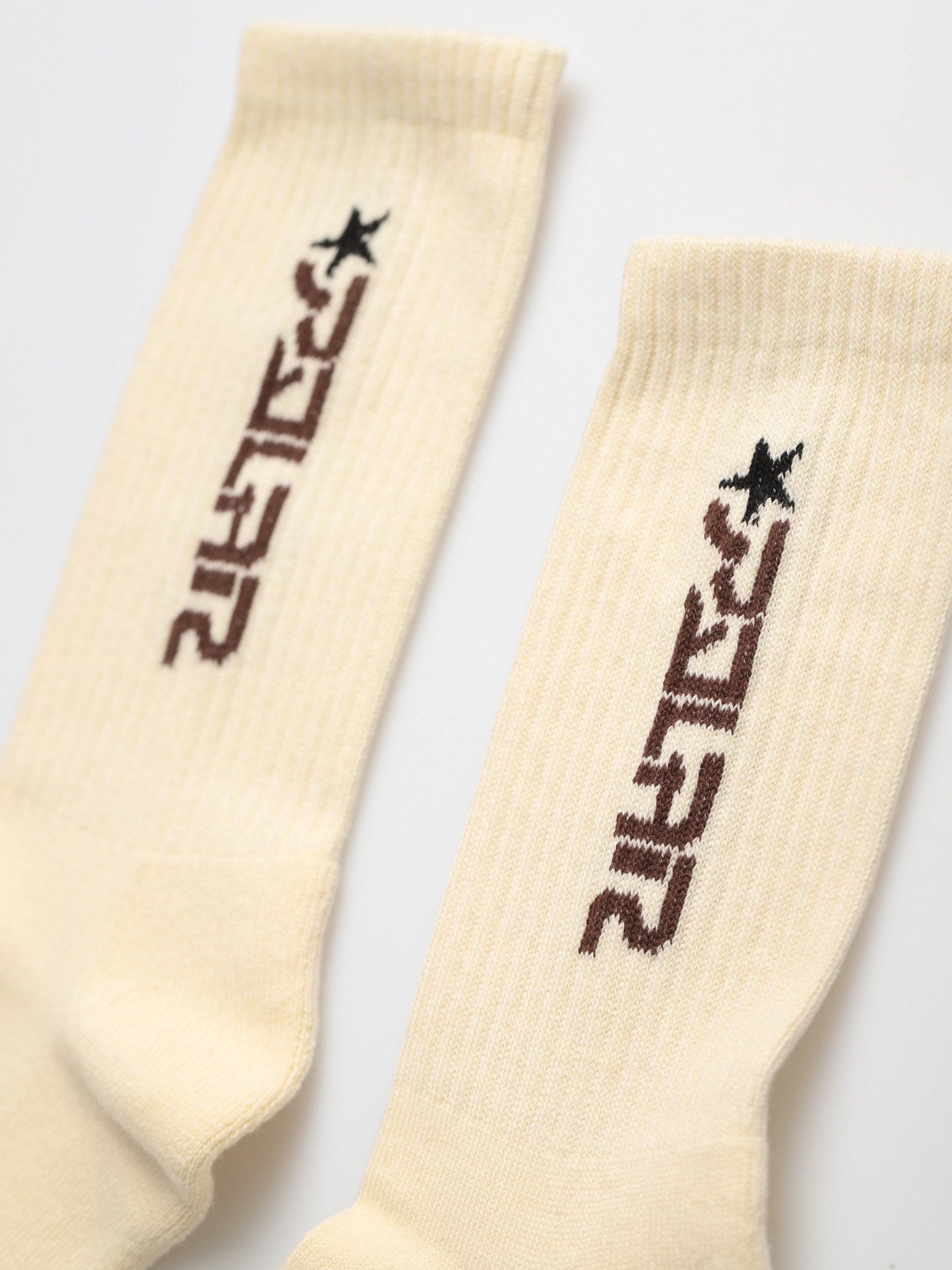 Polar Skate Star Socks (cloud white/brown)