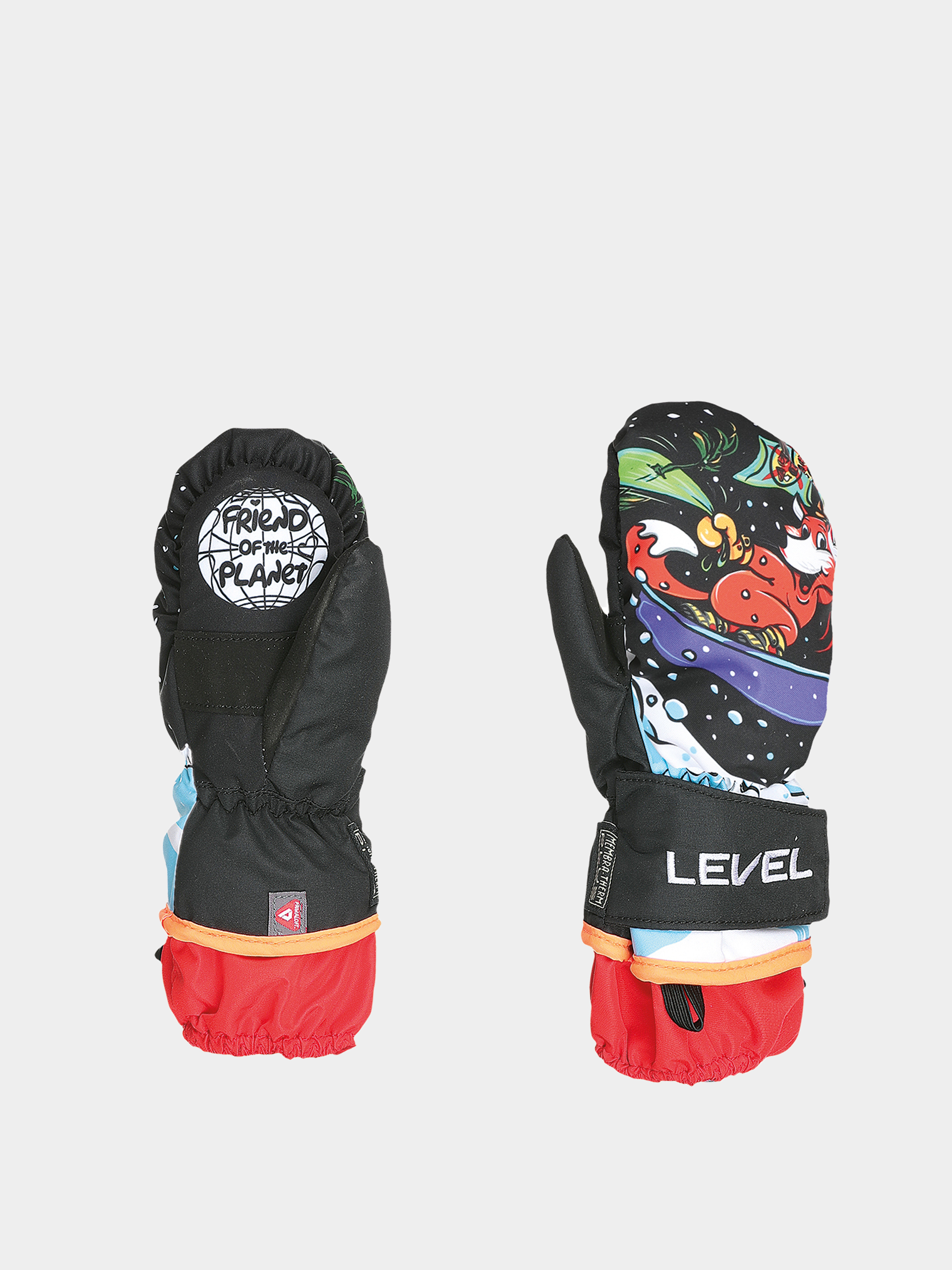 Level Animal Rec JR Gloves (pk black)