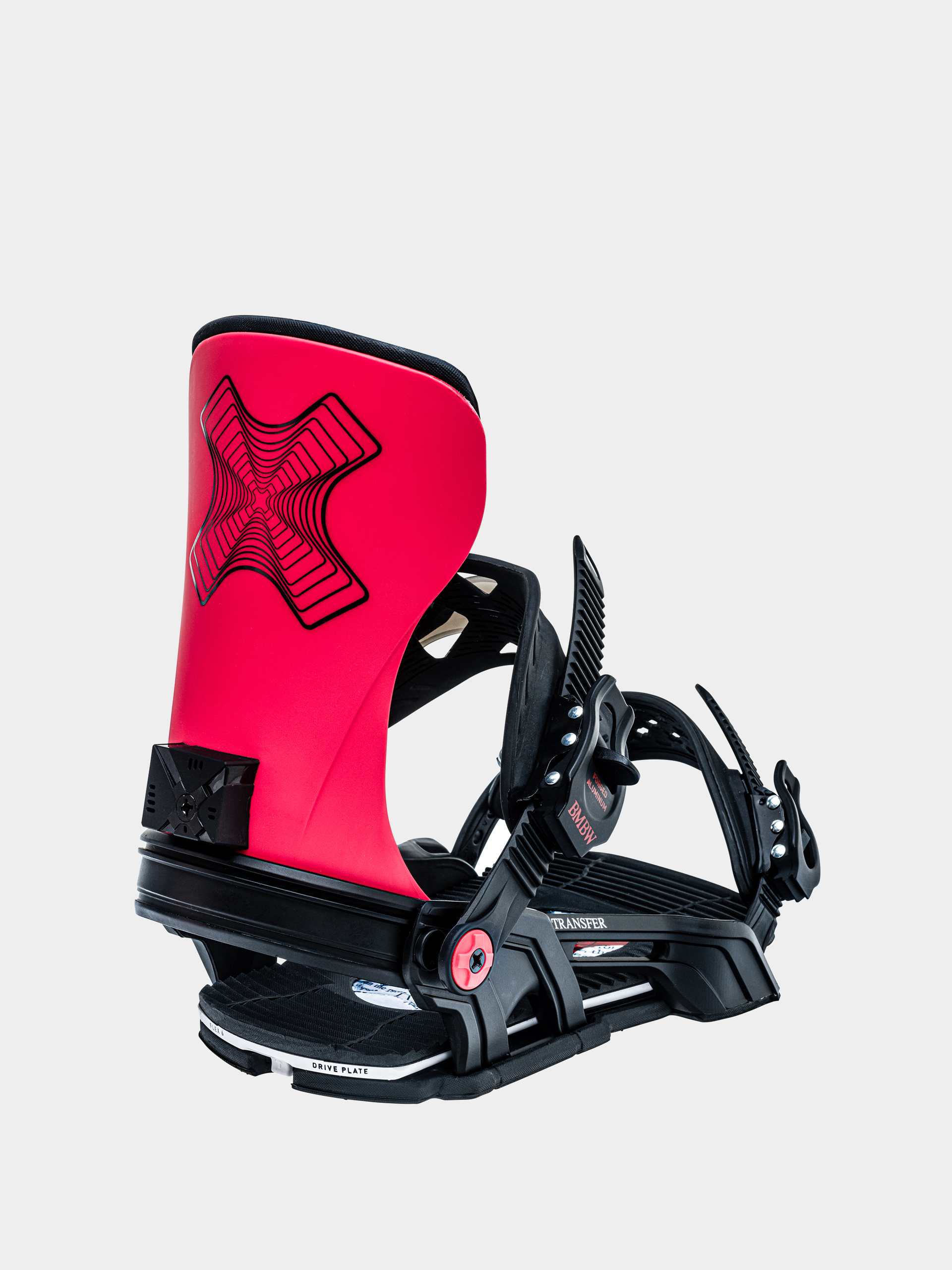 Mens Bent Metal Transfer Snowboard bindings (black/red)