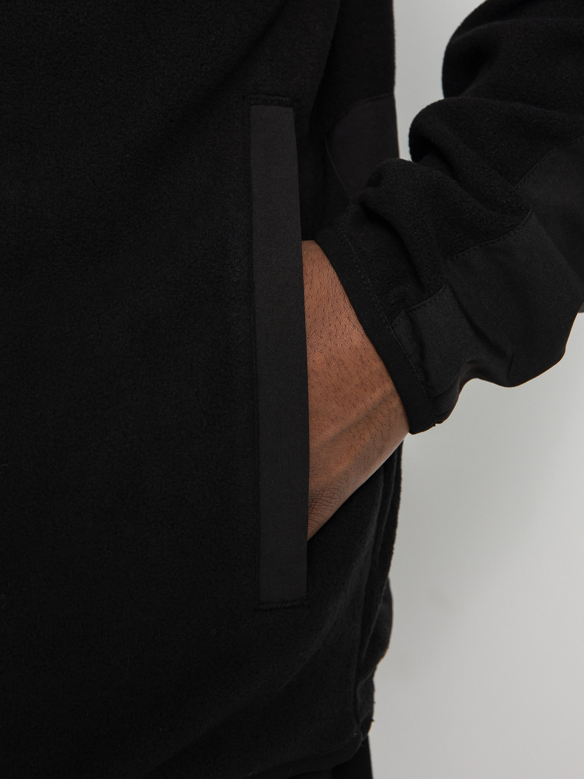 Mens ThirtyTwo Rest Stop Anorak HD Active sweatshirt (black)