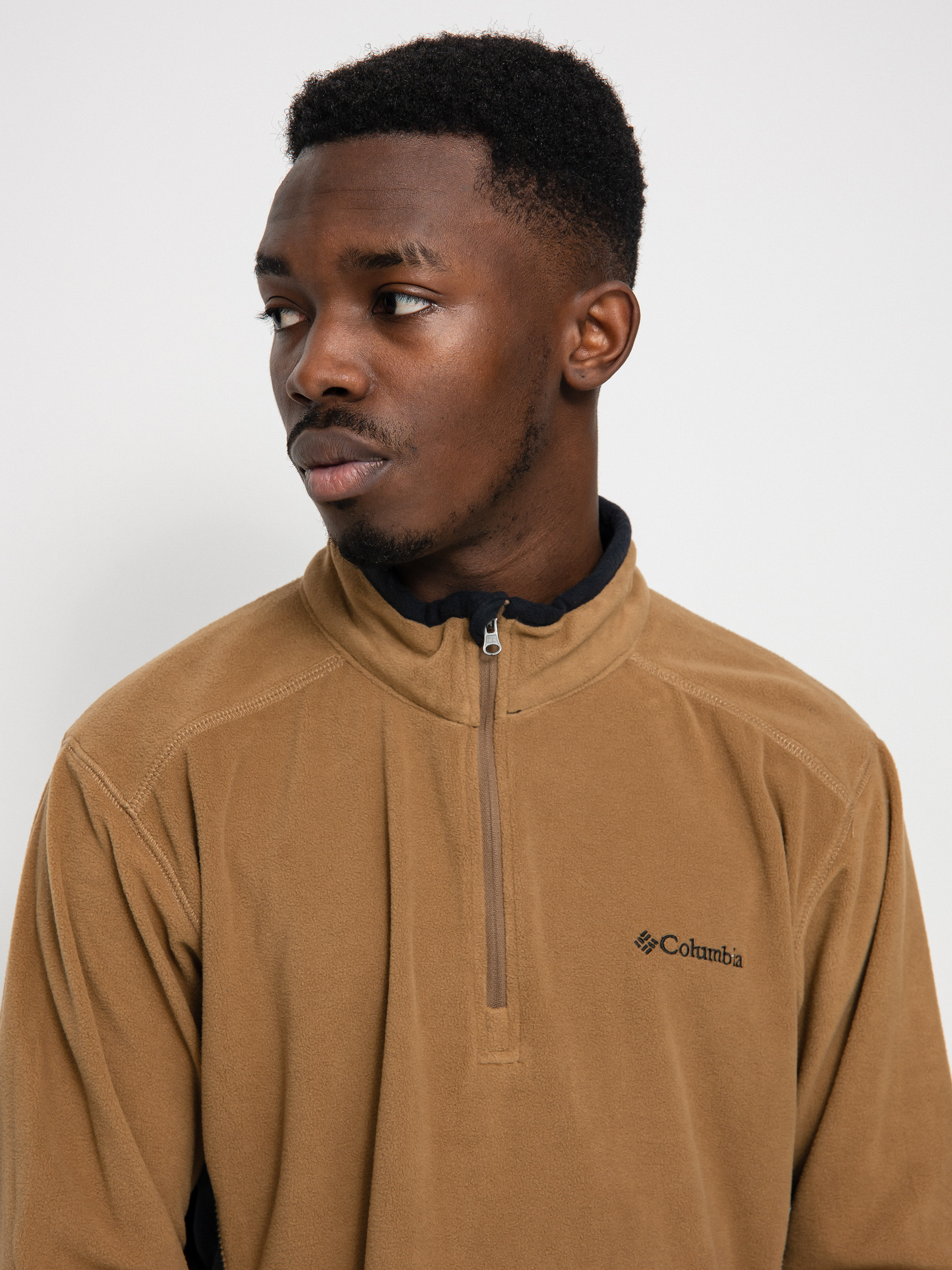 Herren Columbia Klamath Range II Half Zip Fleecejacke (delta black)