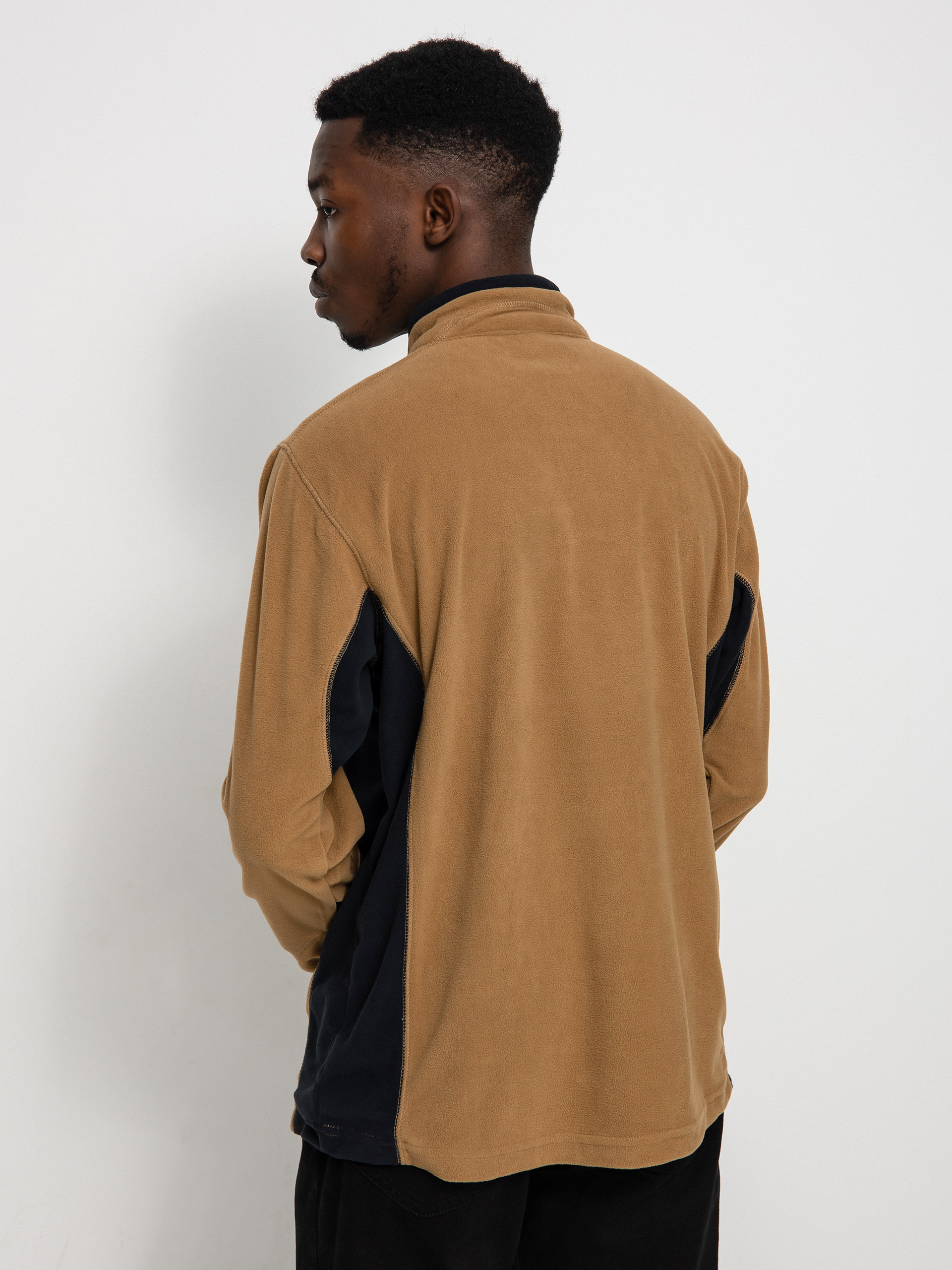 Mens Columbia Klamath Range II Half Zip Fleece  (delta black)