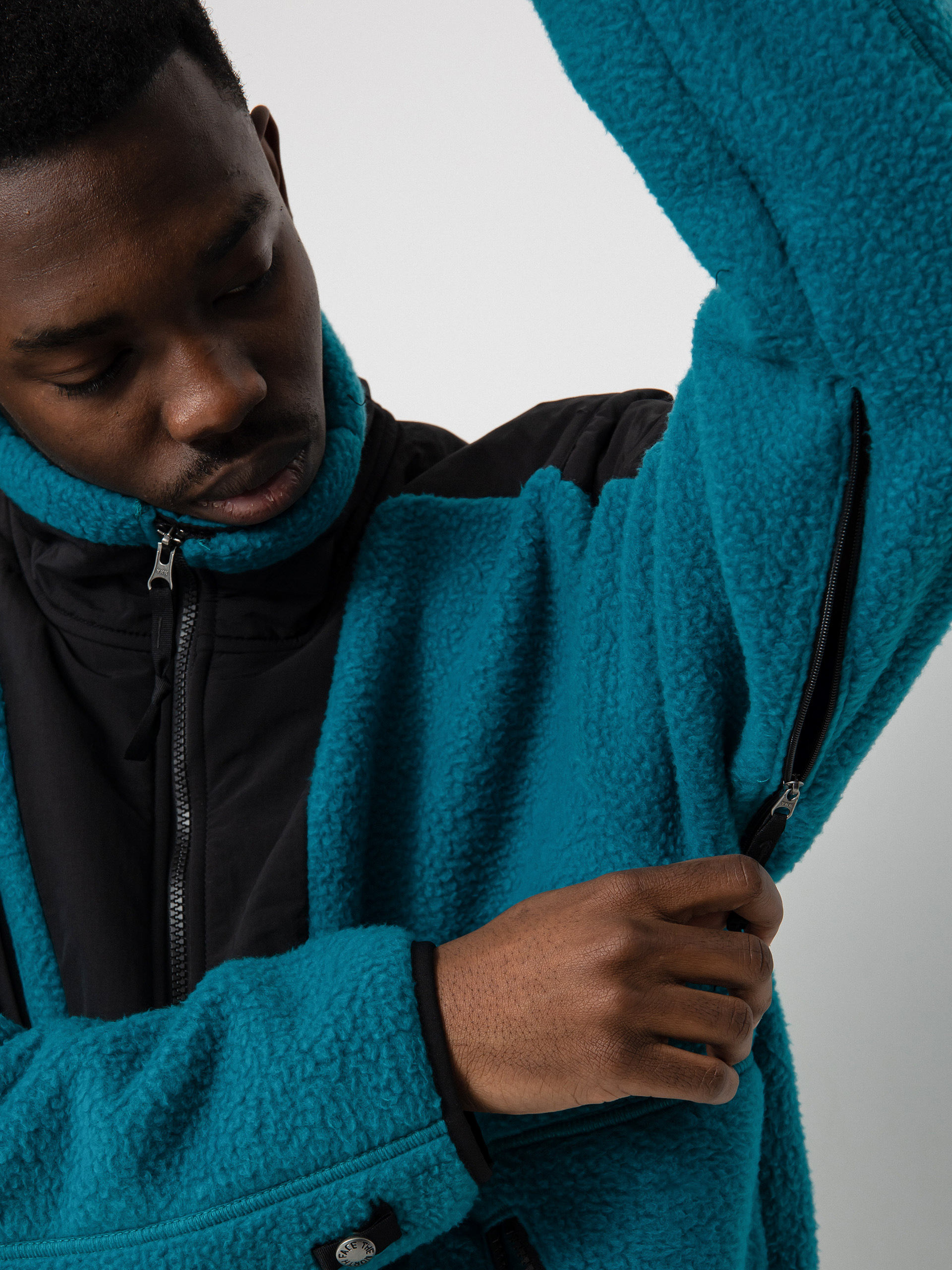 Mens The North Face 94 Sherpa Denali Fleece (harbor blue)