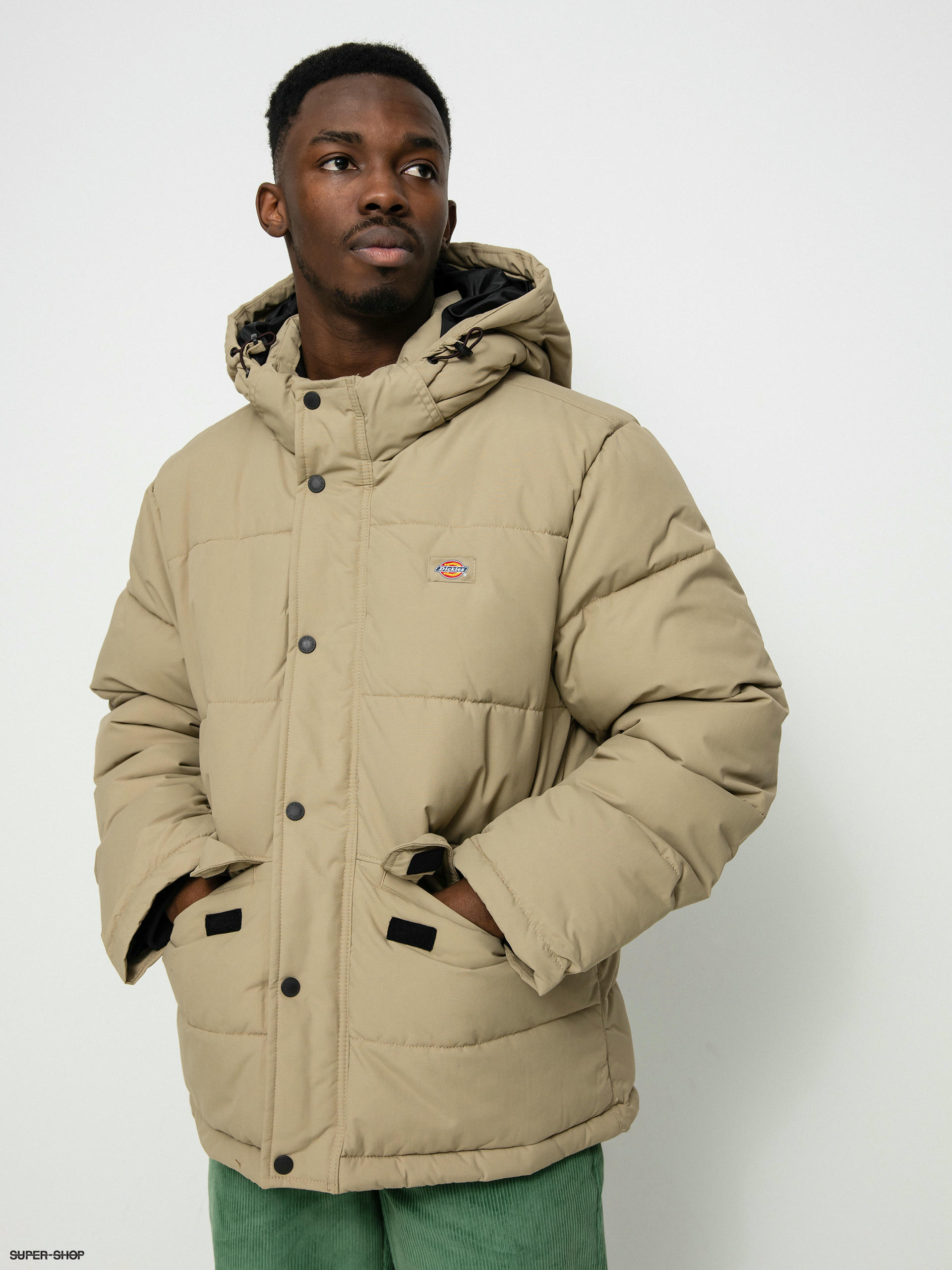 Genuine Dickies Jacket Mens Large Gray Flex Canvas Hoodie Full Zip Buttons  Front | eBay