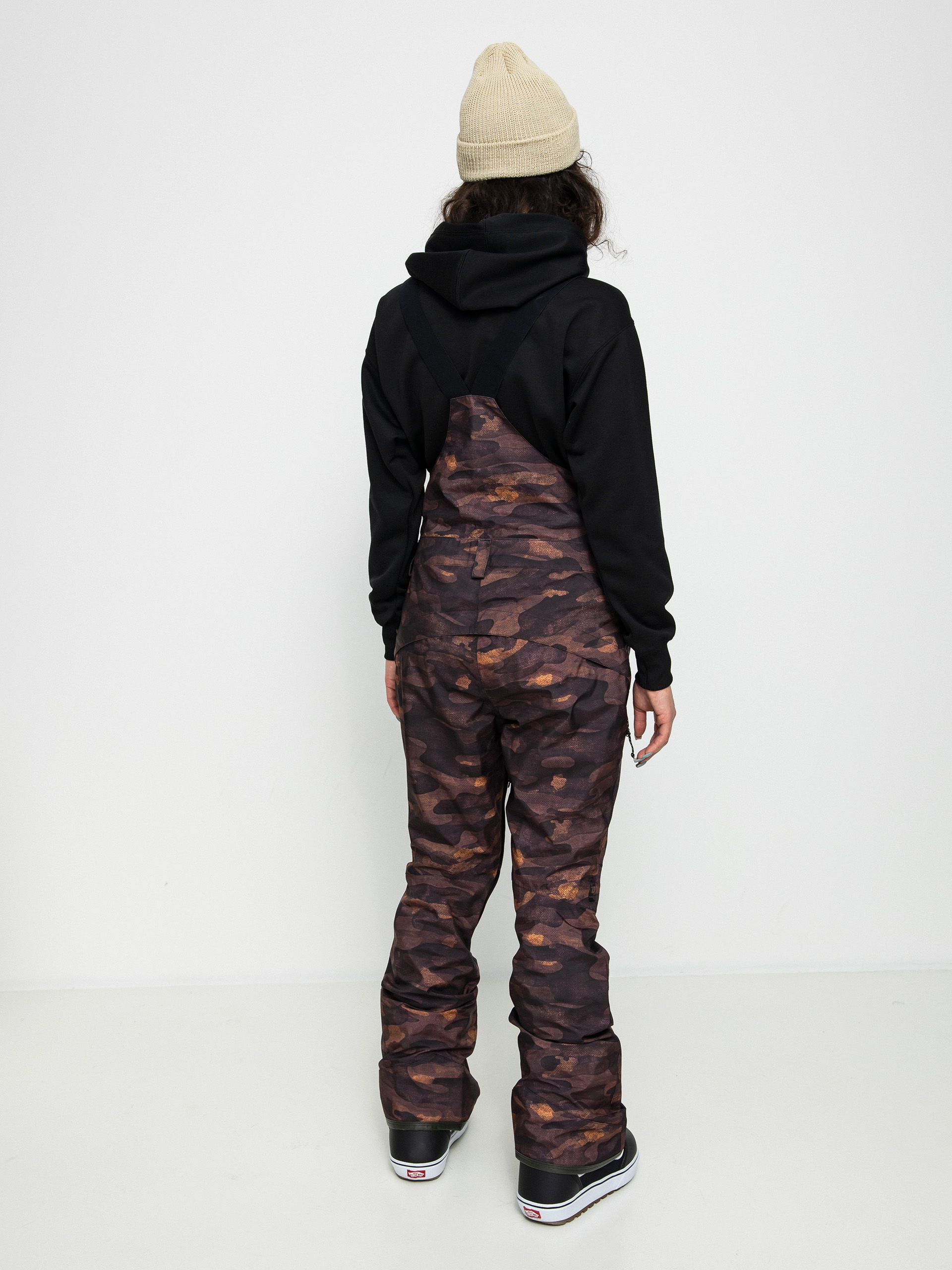 Womens Volcom Elm Stretch Gore Bib Overall Snowboard pants (dusk camo)