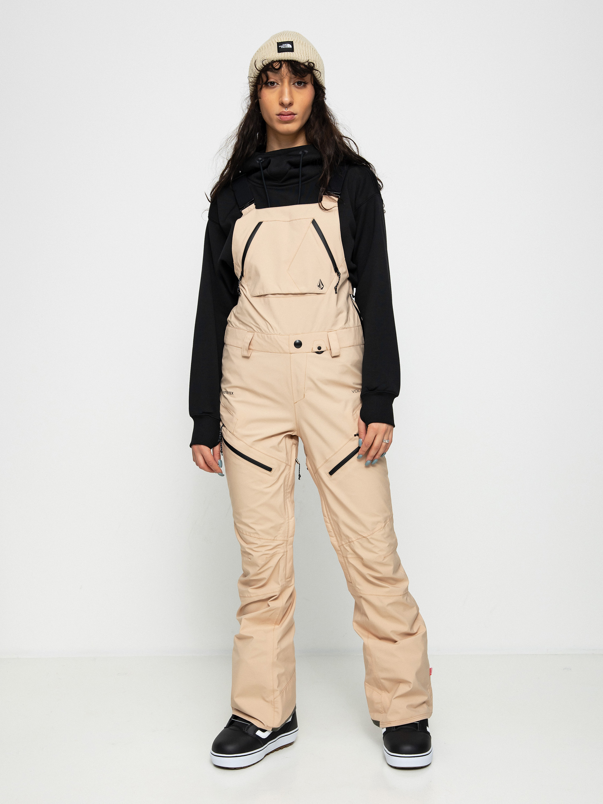 Volcom Elm Stretch Gore Bib Overall Snowboard pants Wmn brown (sand)